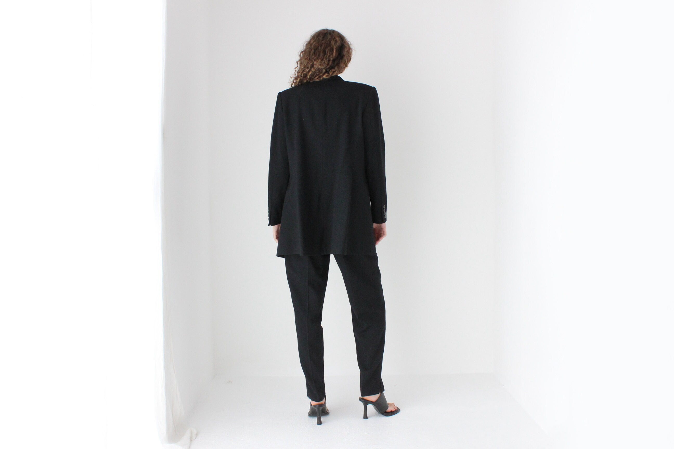 90s Pendelton Long Line Tailored Wool Pant Suit