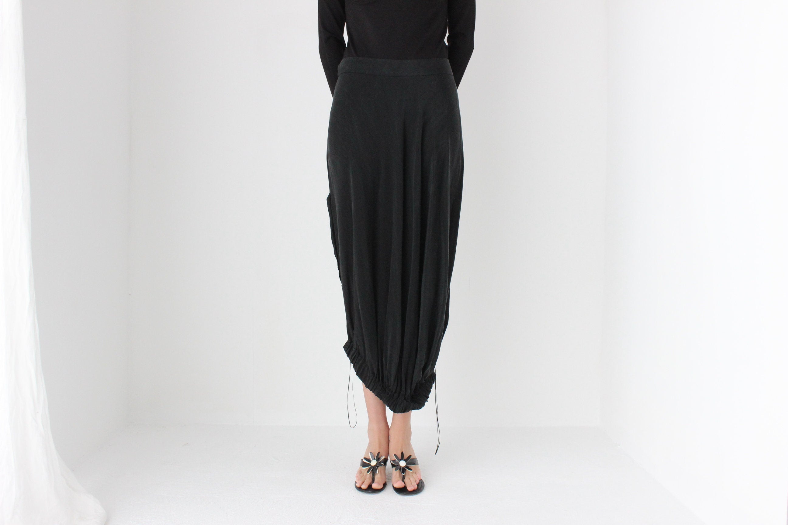 2000s Experimental Silk Bubble Skirt