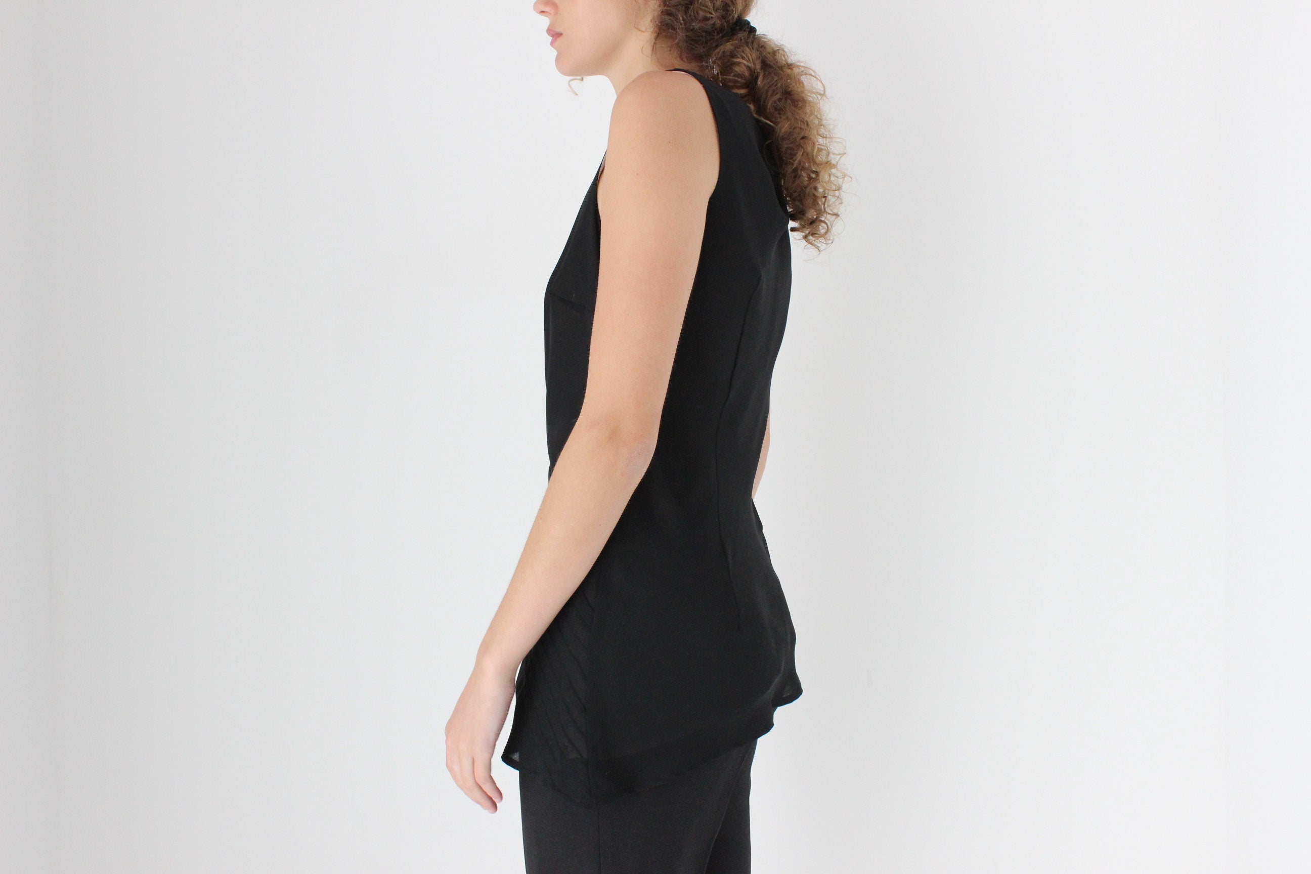90s Simple Bias Cut Tank Top