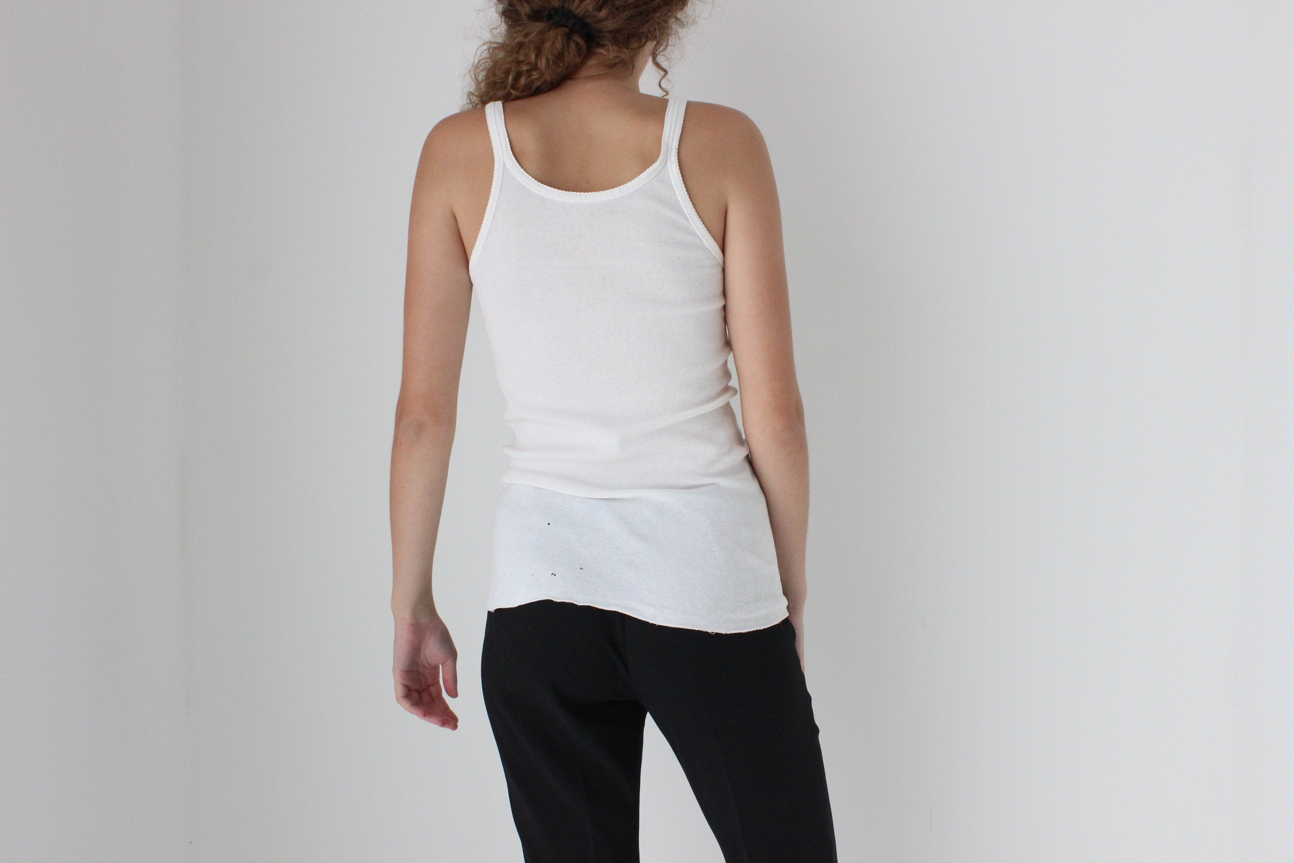 90s Ribbed Cotton Vintage Bonds Tank