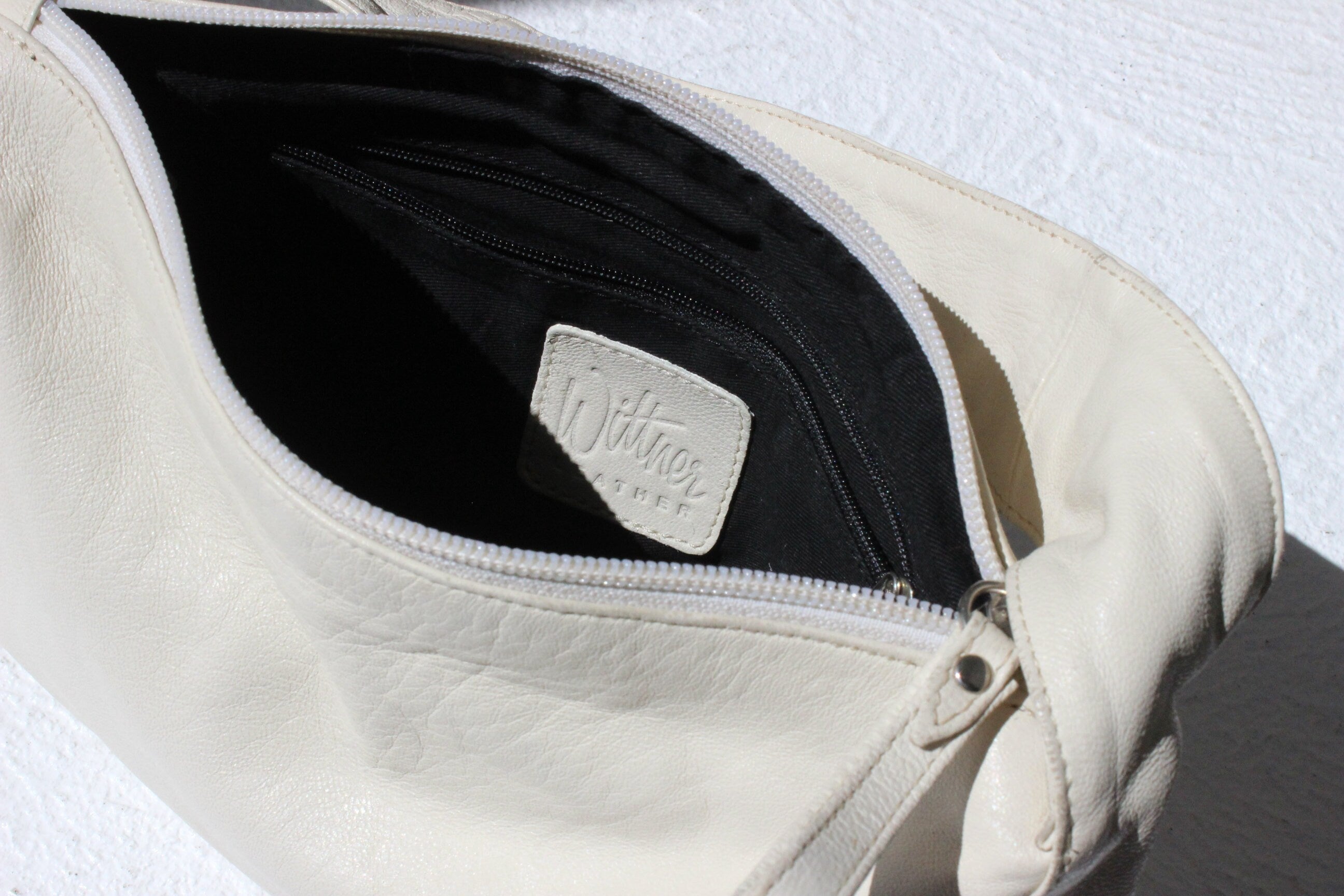 Y2K Minimal White Leather Rectangular Handbag