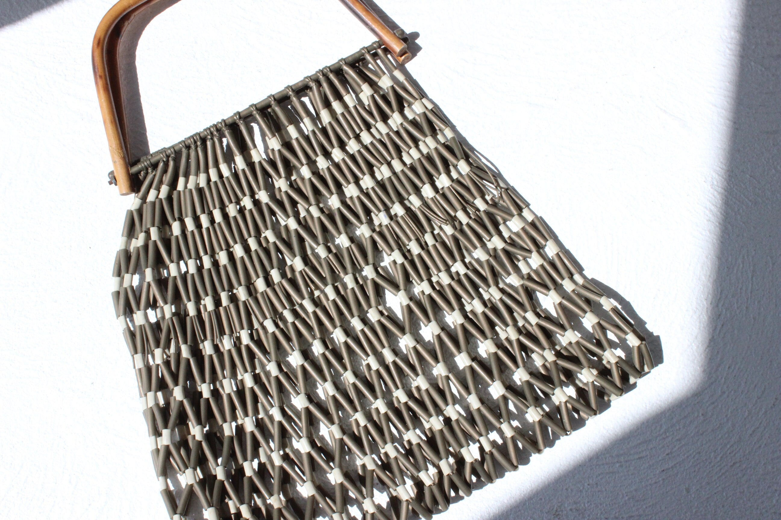 70s Bamboo Handle Bag