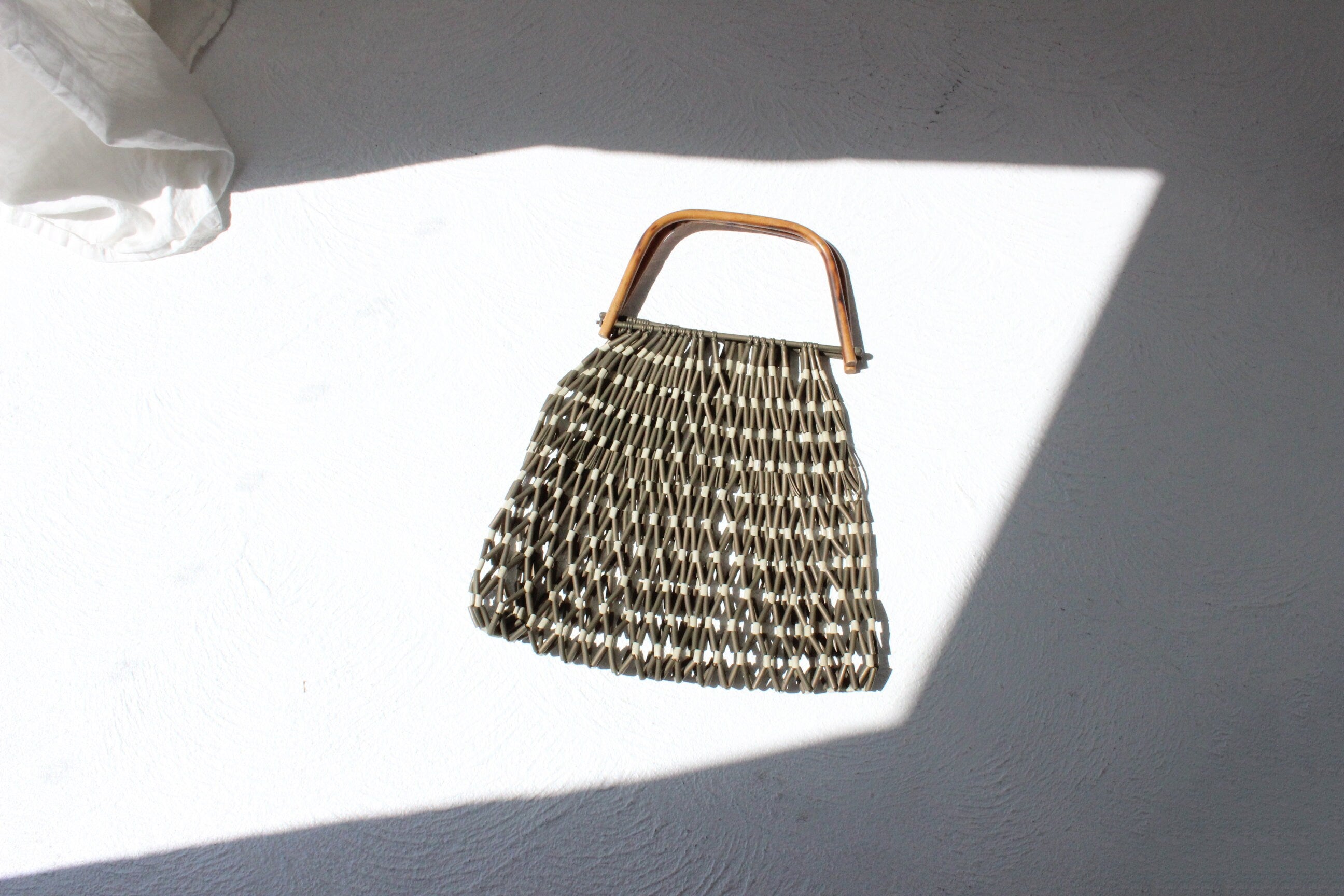 70s Bamboo Handle Bag