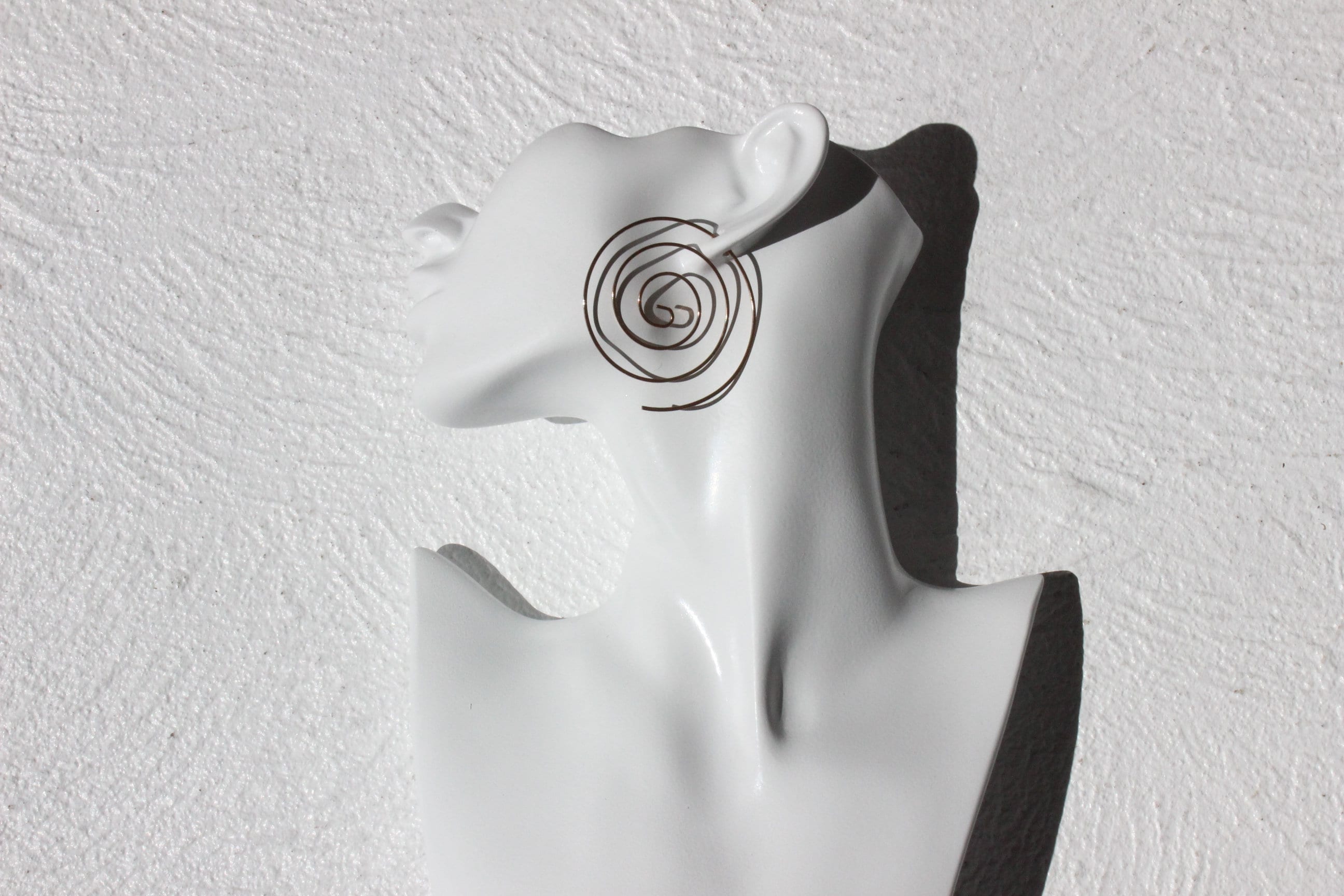 Single Gold Swirly Earring
