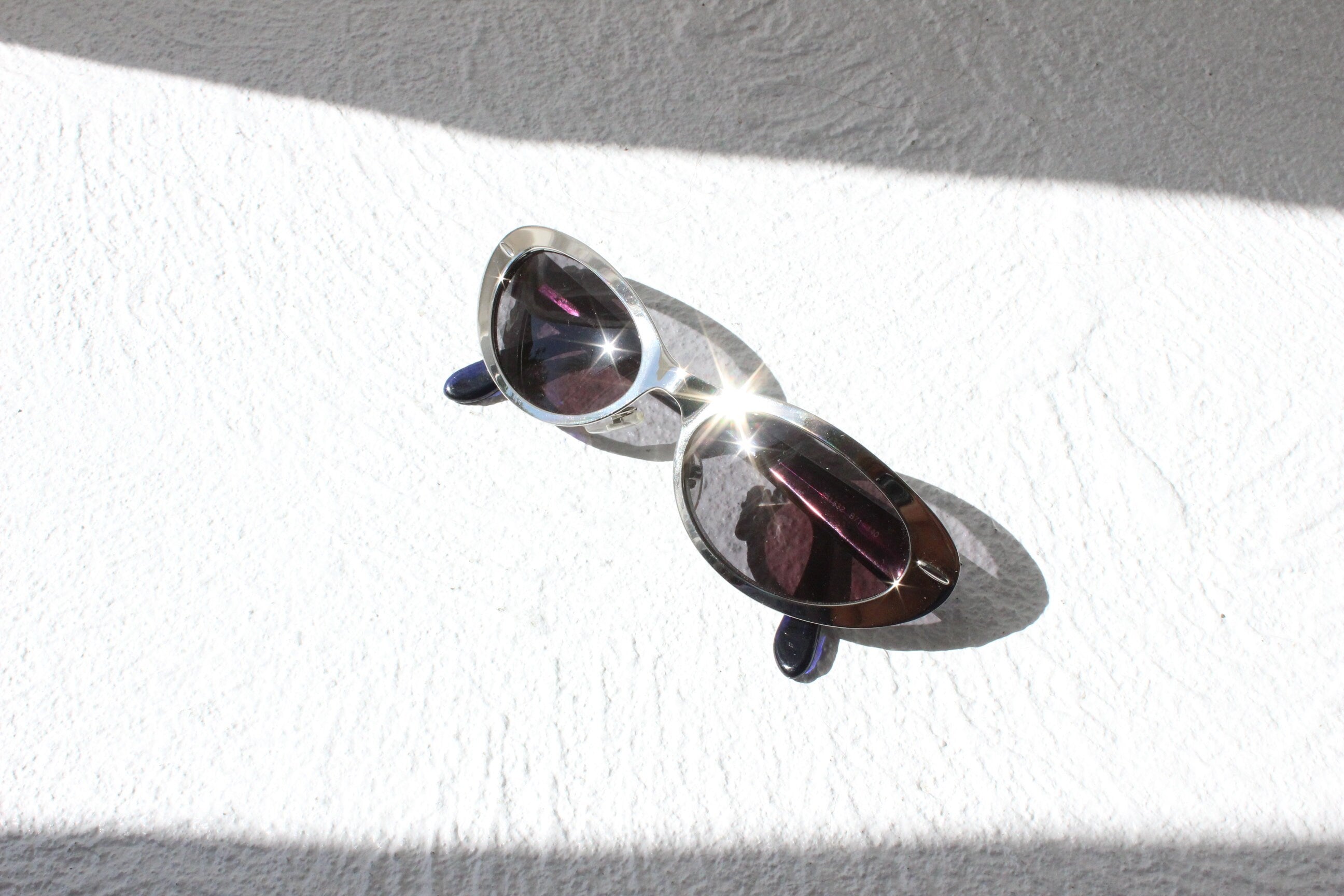 90s Blumarine Italy Silver Metal Sunglasses