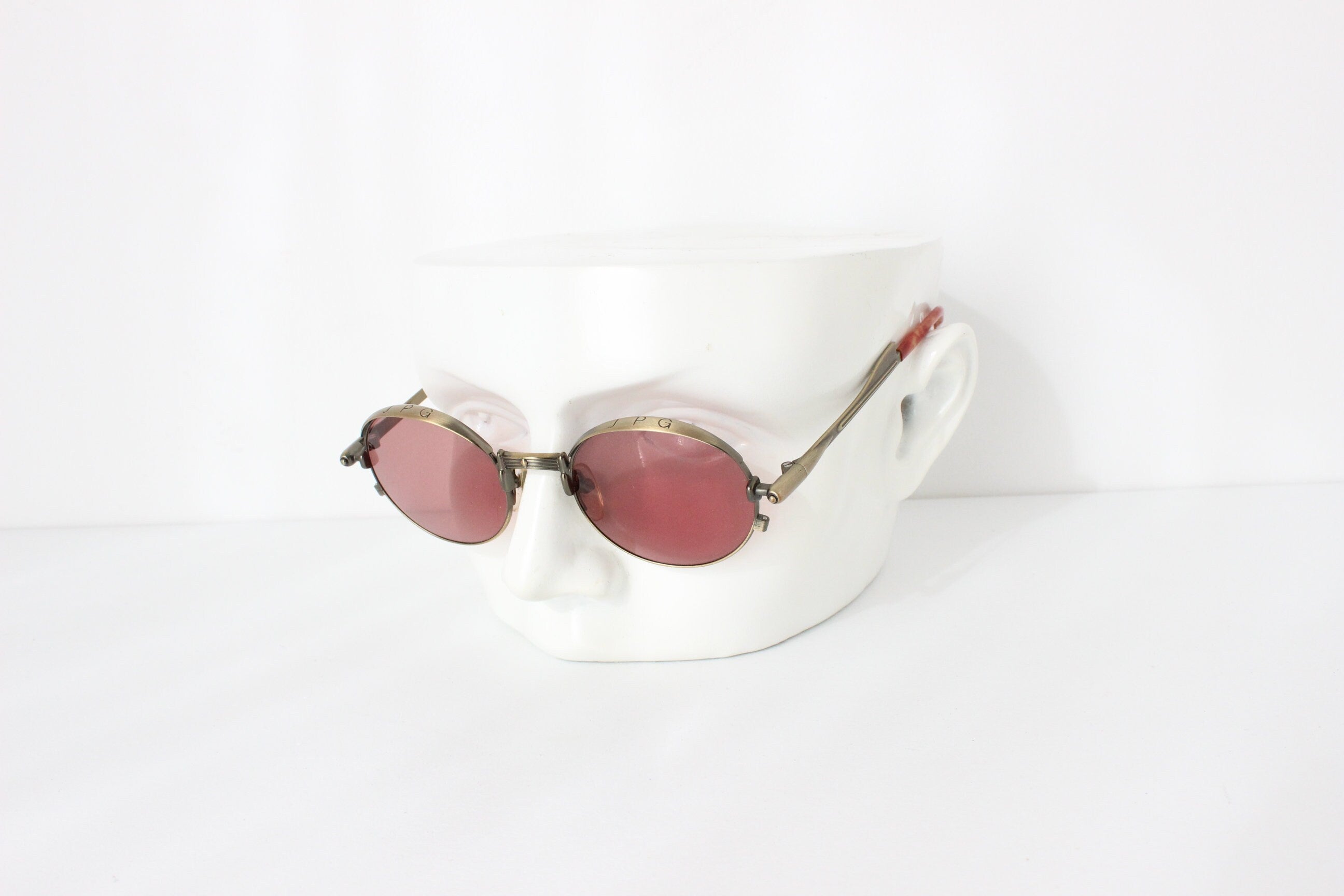 90s Jean Paul Gaultier Collectible Archival Brass Sunglasses