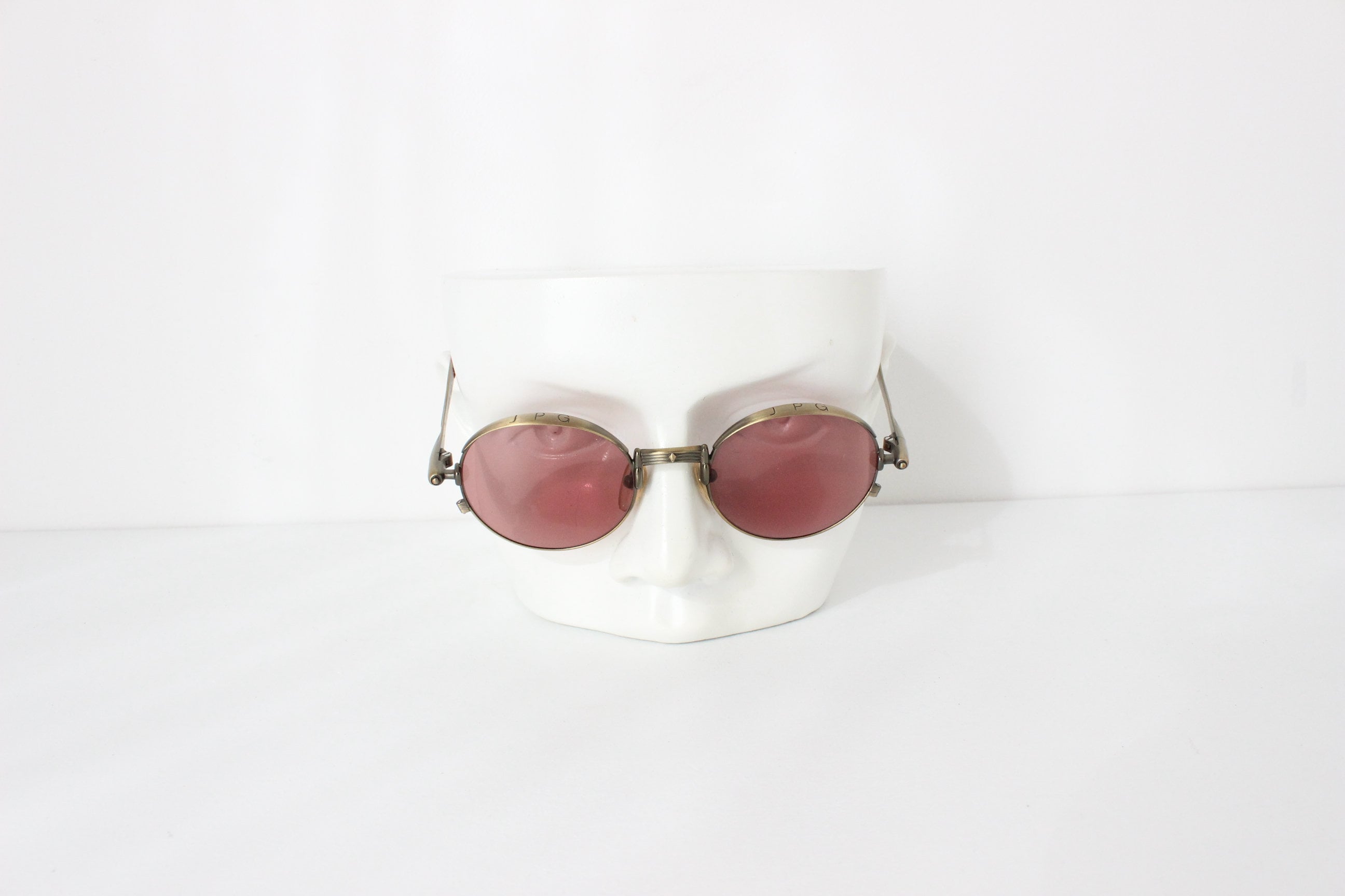 90s Jean Paul Gaultier Collectible Archival Brass Sunglasses