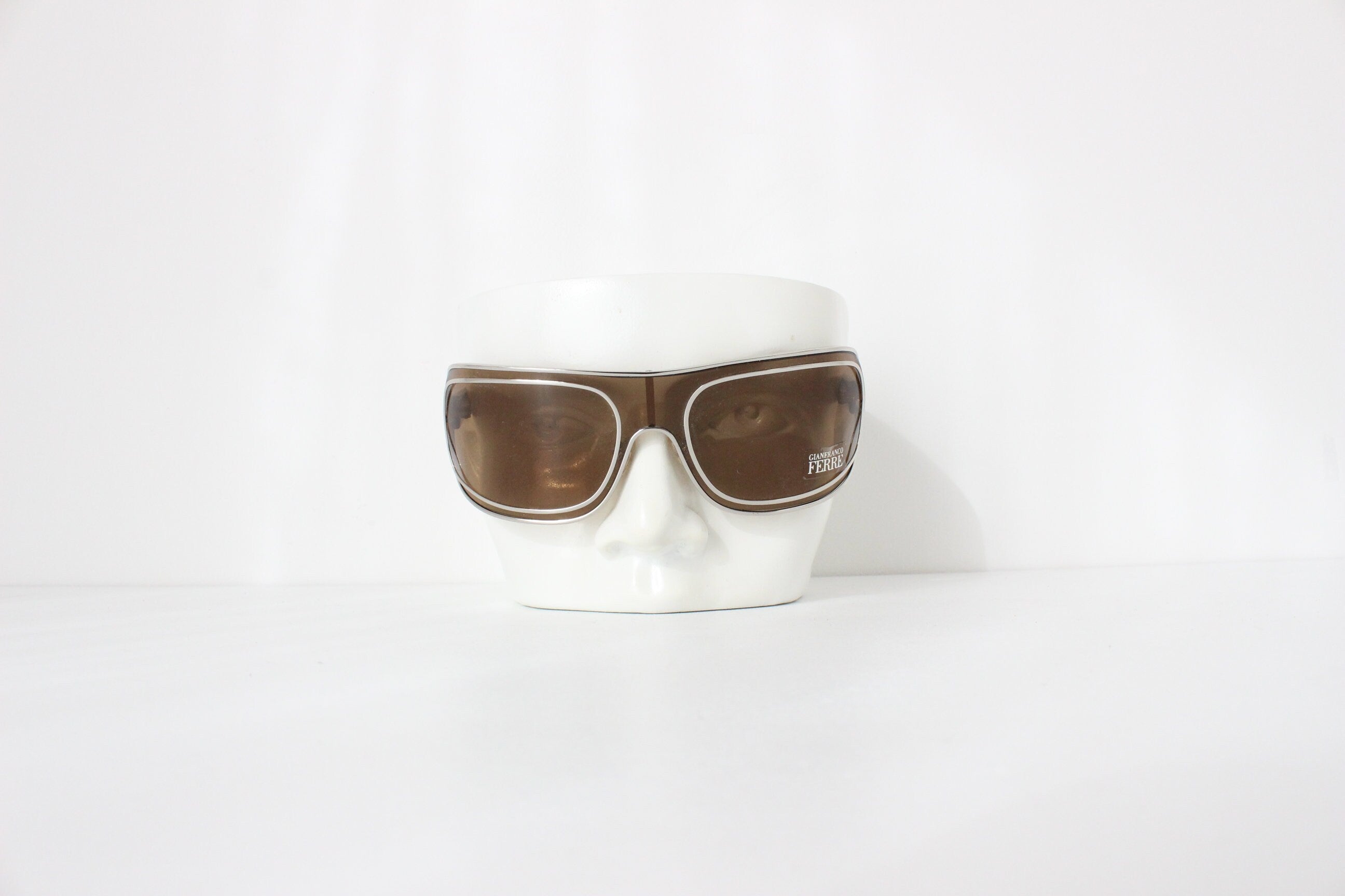 Y2K GIANFRANCO FERRE Shield Sunglasses