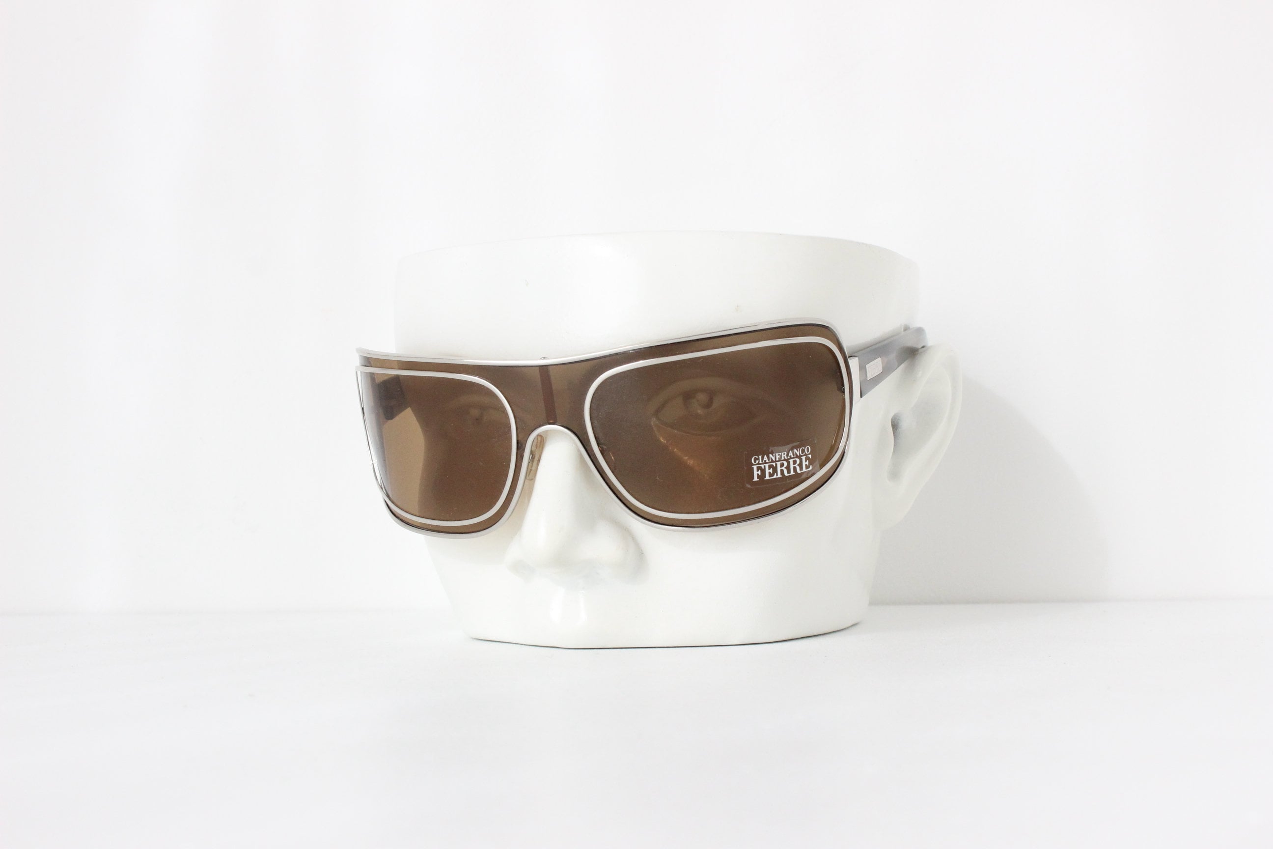 Y2K GIANFRANCO FERRE Shield Sunglasses
