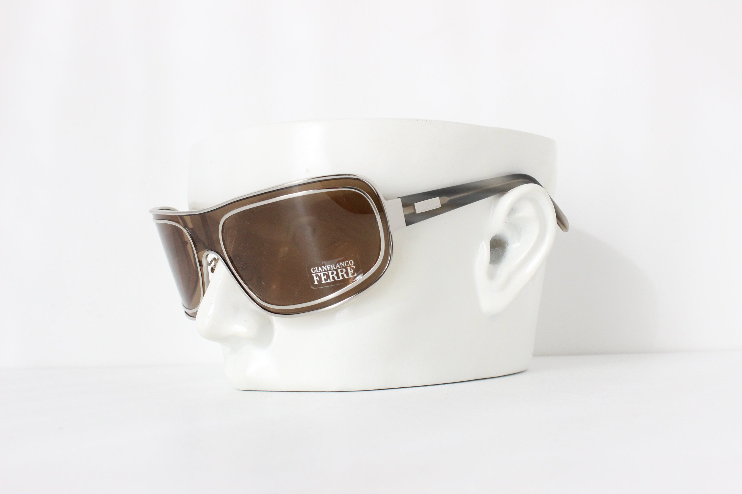 Y2K GIANFRANCO FERRE Shield Sunglasses