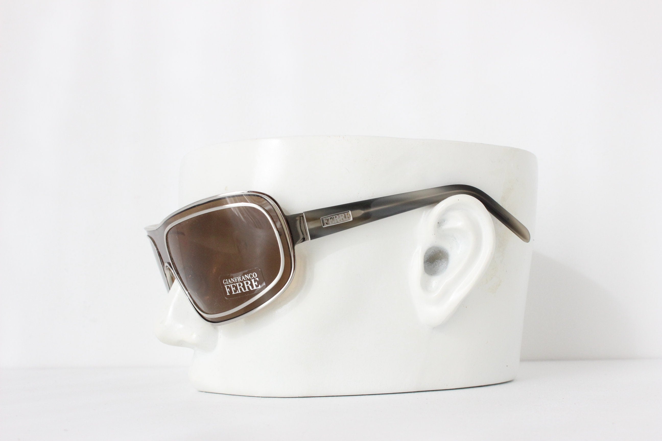 Y2K GIANFRANCO FERRE Shield Sunglasses