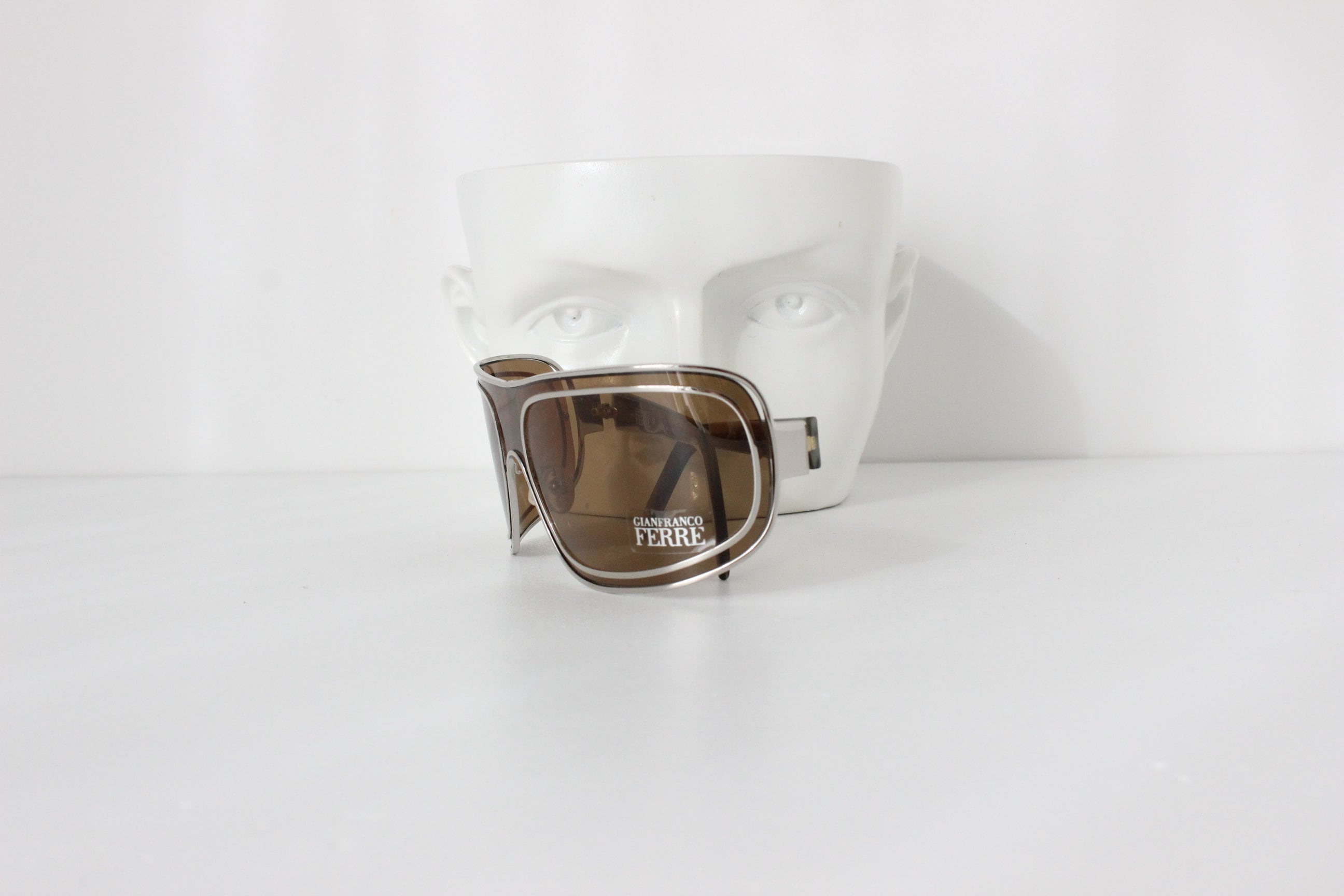 Y2K GIANFRANCO FERRE Shield Sunglasses