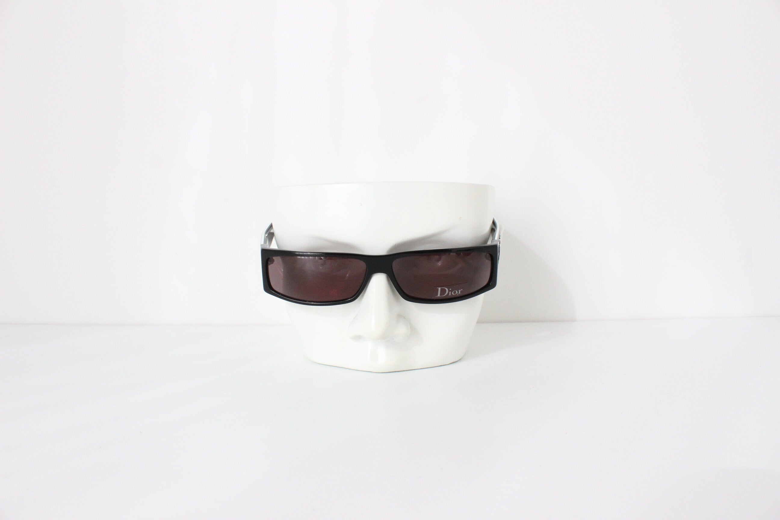 Y2K DIOR D'Trick 2 Slim Wraparound Sunglasses S/S 2004