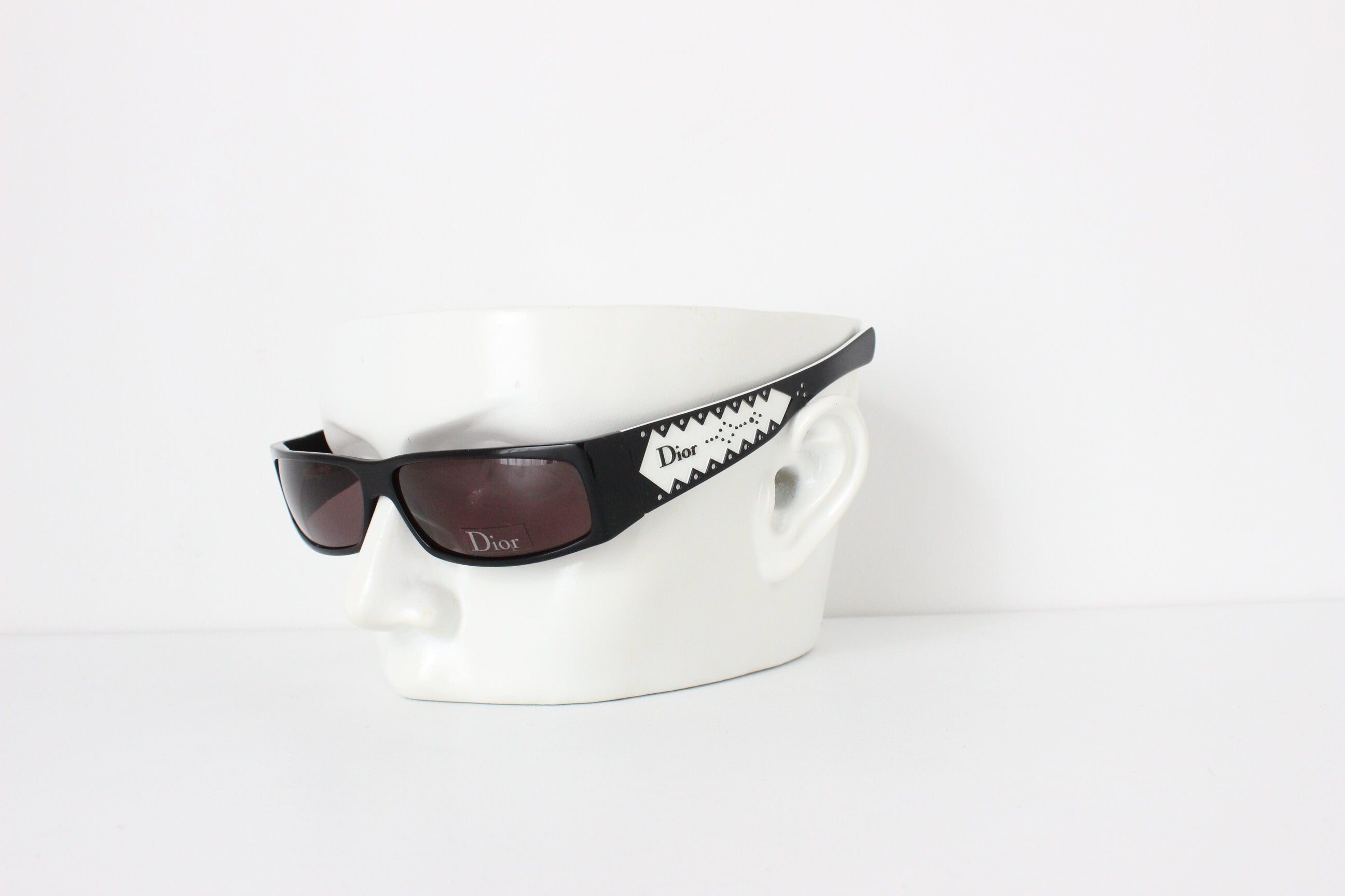 Y2K DIOR D'Trick 2 Slim Wraparound Sunglasses S/S 2004