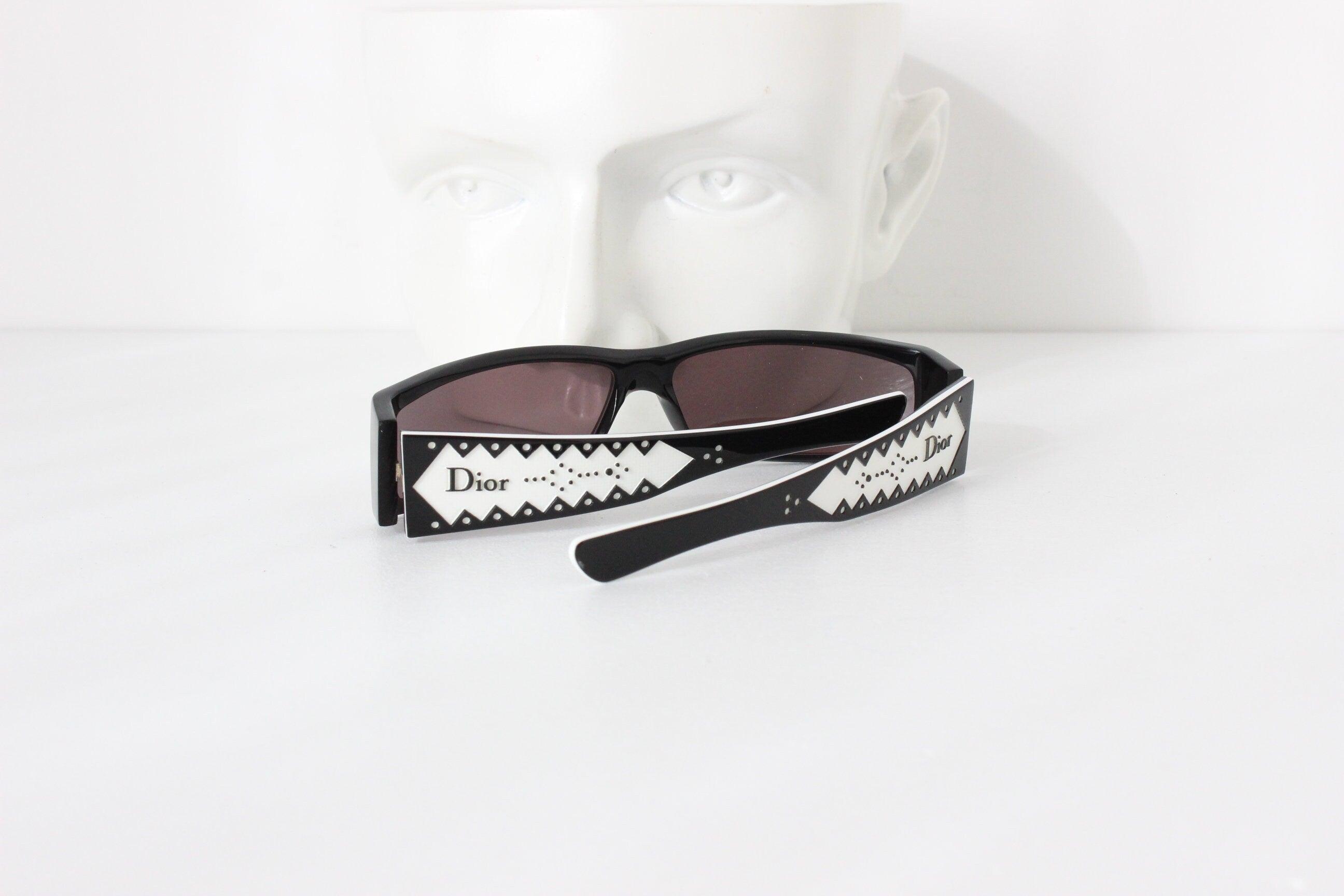 Y2K DIOR D'Trick 2 Slim Wraparound Sunglasses S/S 2004