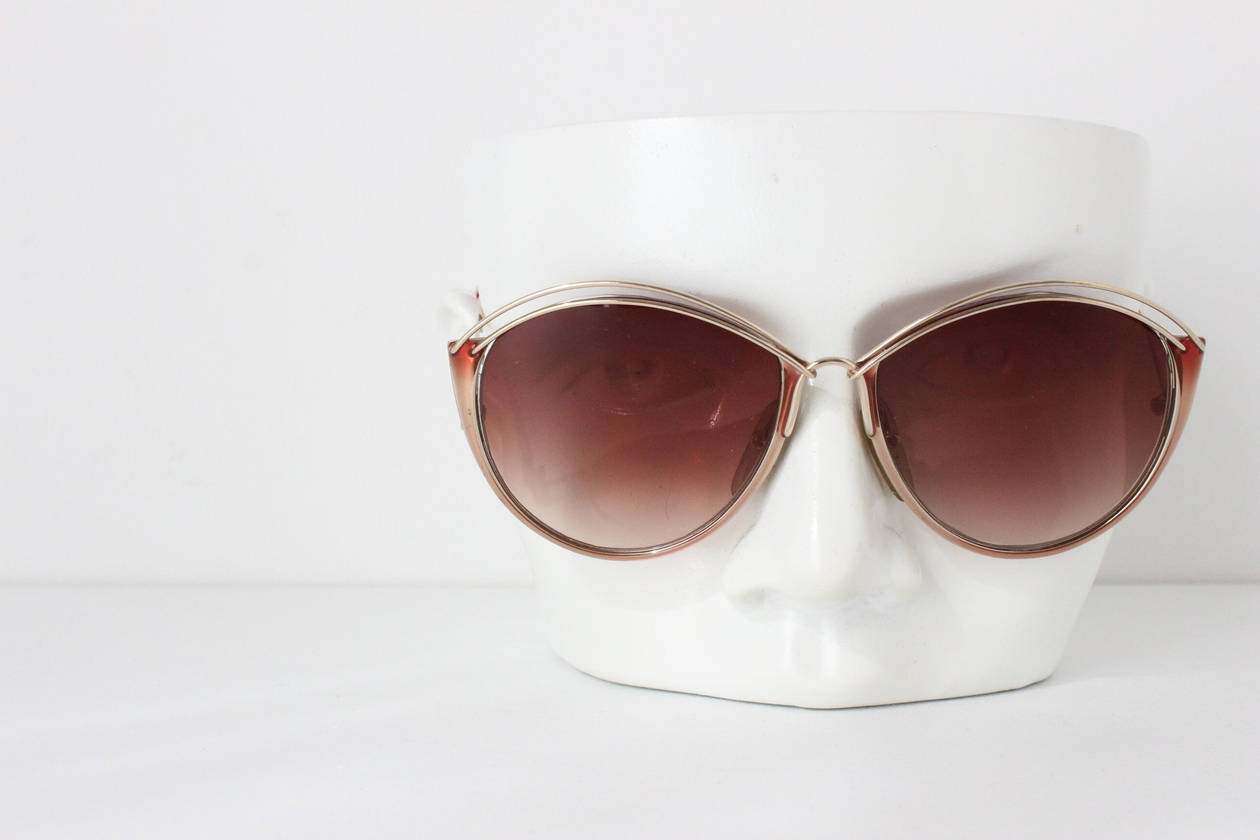 80s CHRISTIAN DIOR Glam Butterfly Sunglasses