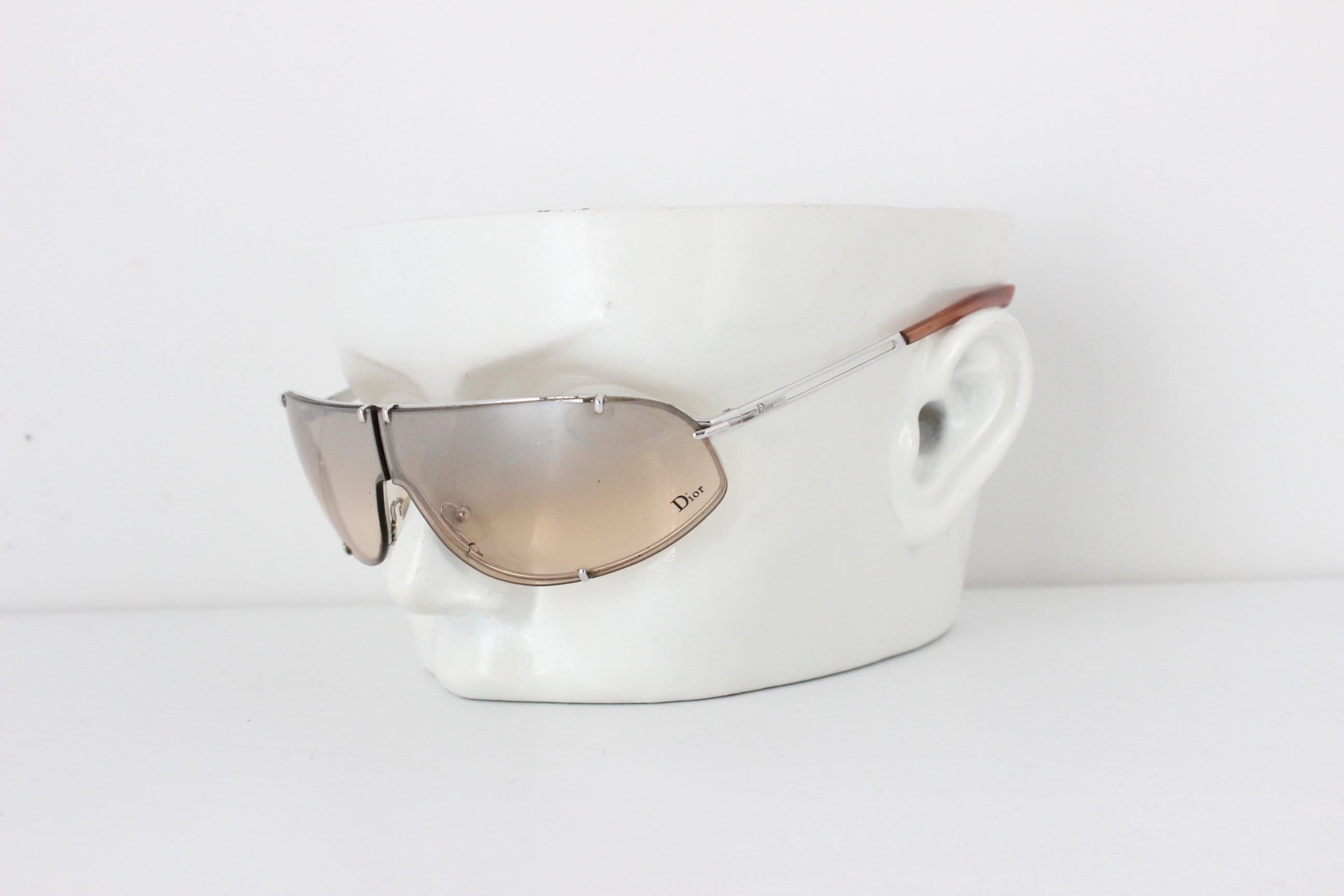 Y2K DIOR by Galliano 'Cossack' Shield Sunglasses