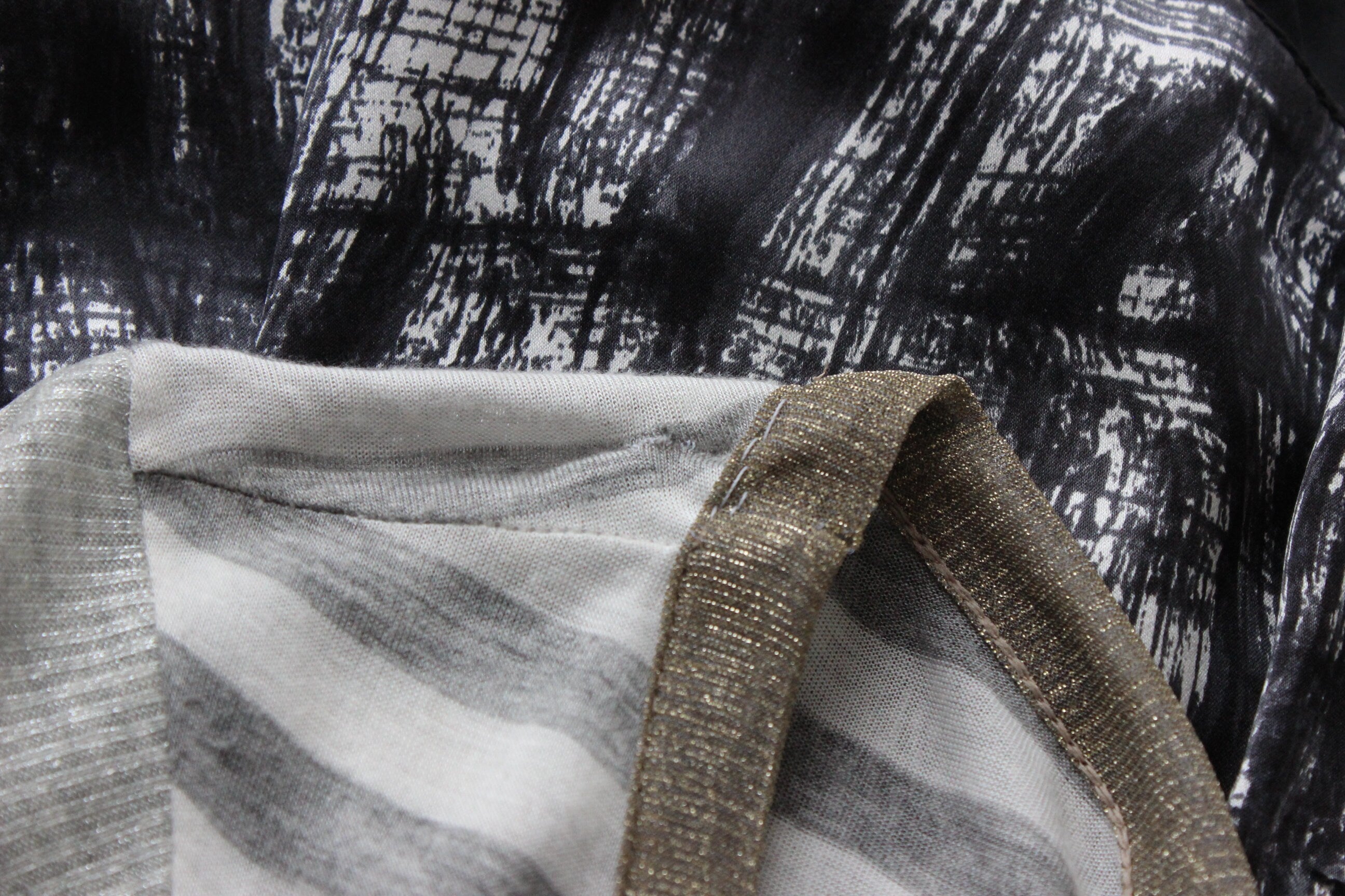 Y2K CUSTO BARCELONA Unusual Striped Pastiche Dress