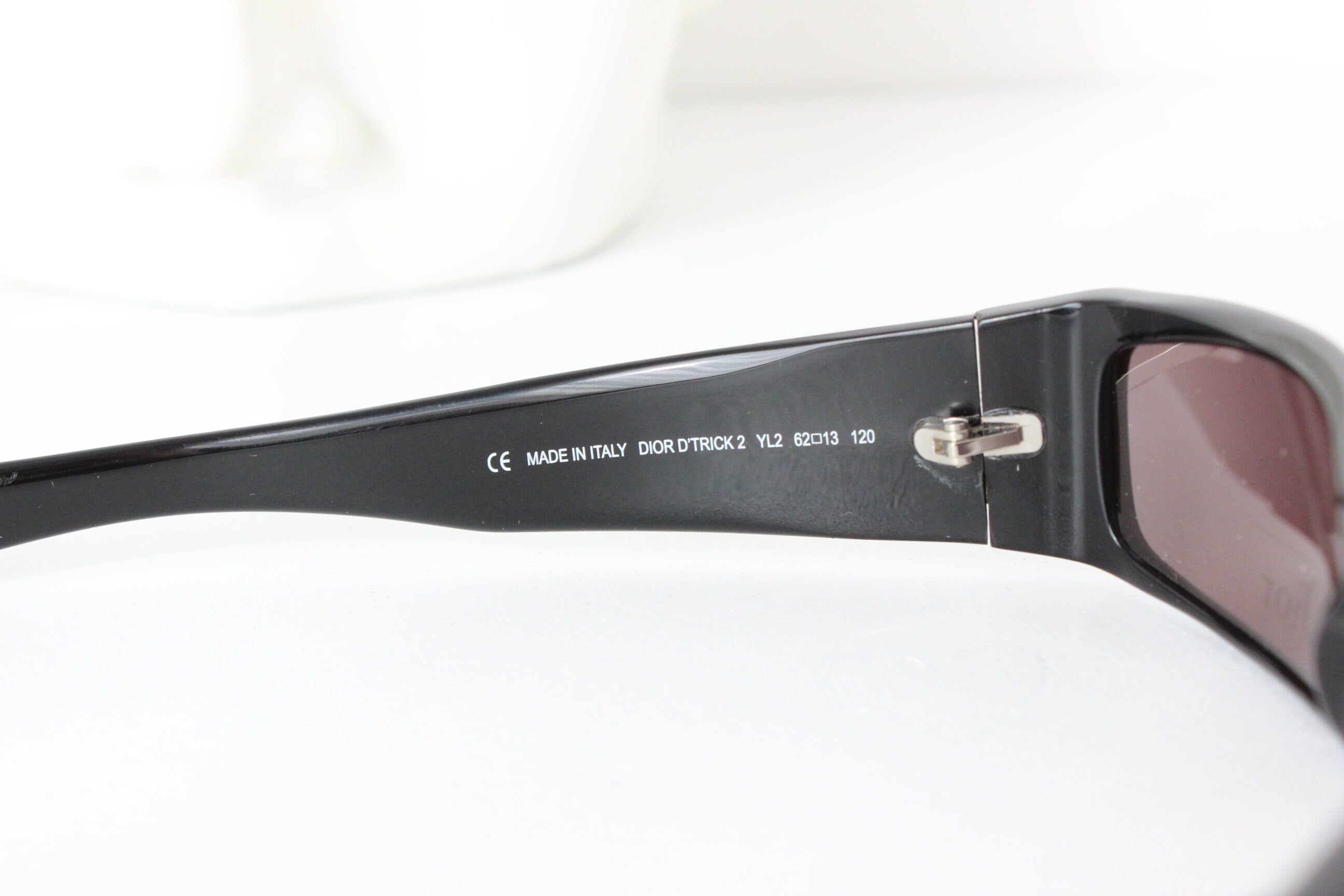 Y2K DIOR D'Trick 2 Slim Wraparound Sunglasses S/S 2004