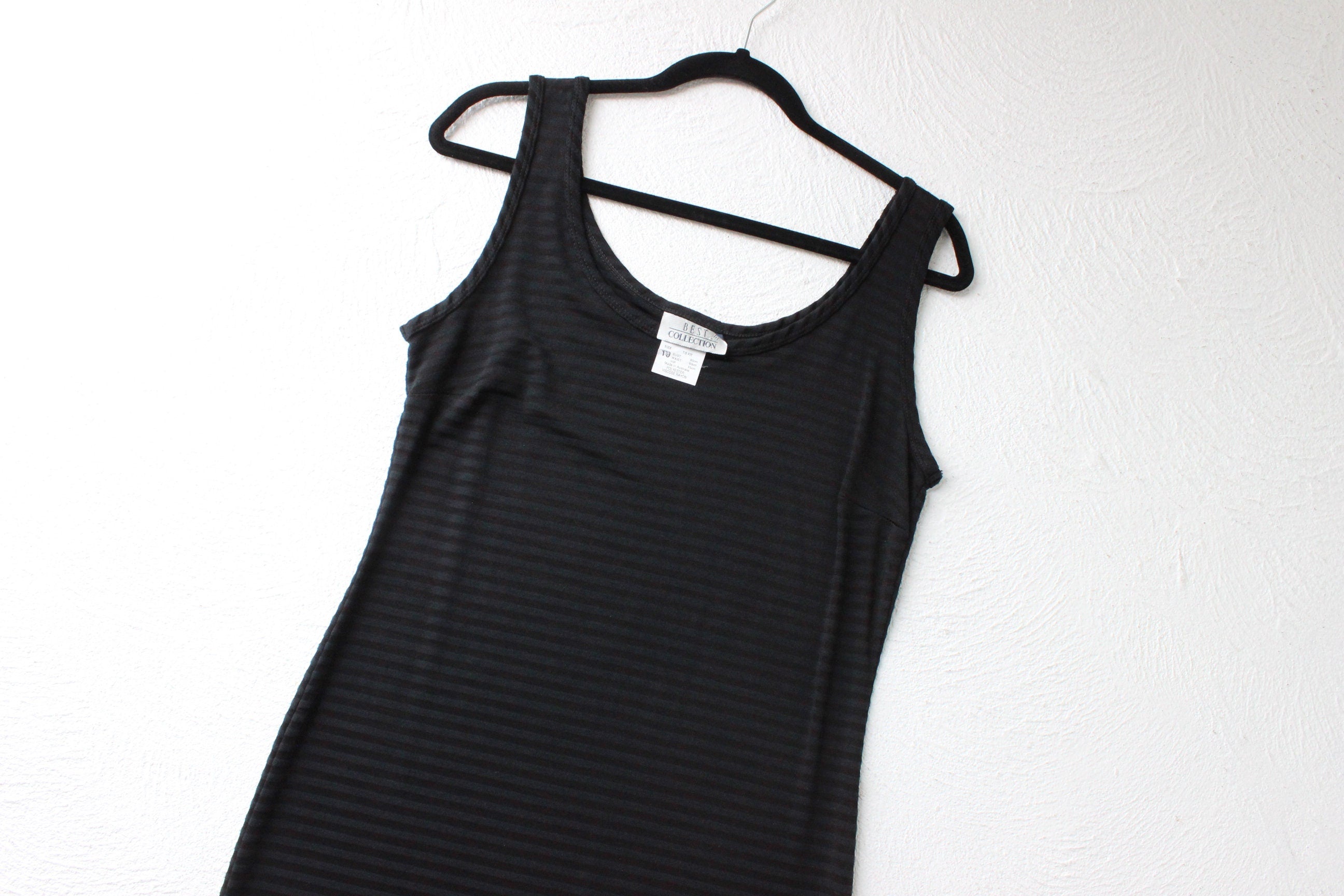 90s Simple Scoop Neck Tank Dress