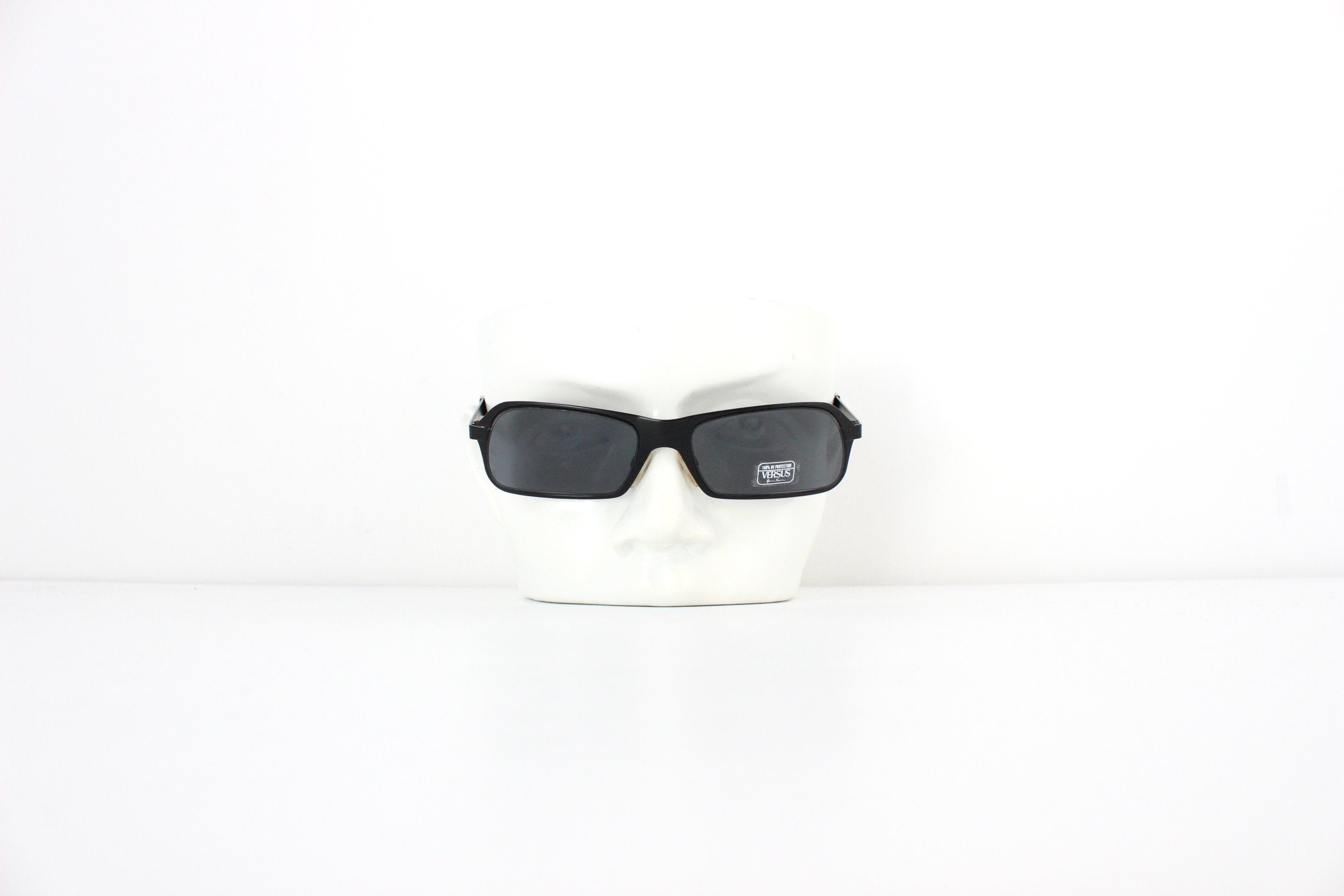 90s VERSUS By GIANNI VERSACE Matte Black Sunglasses