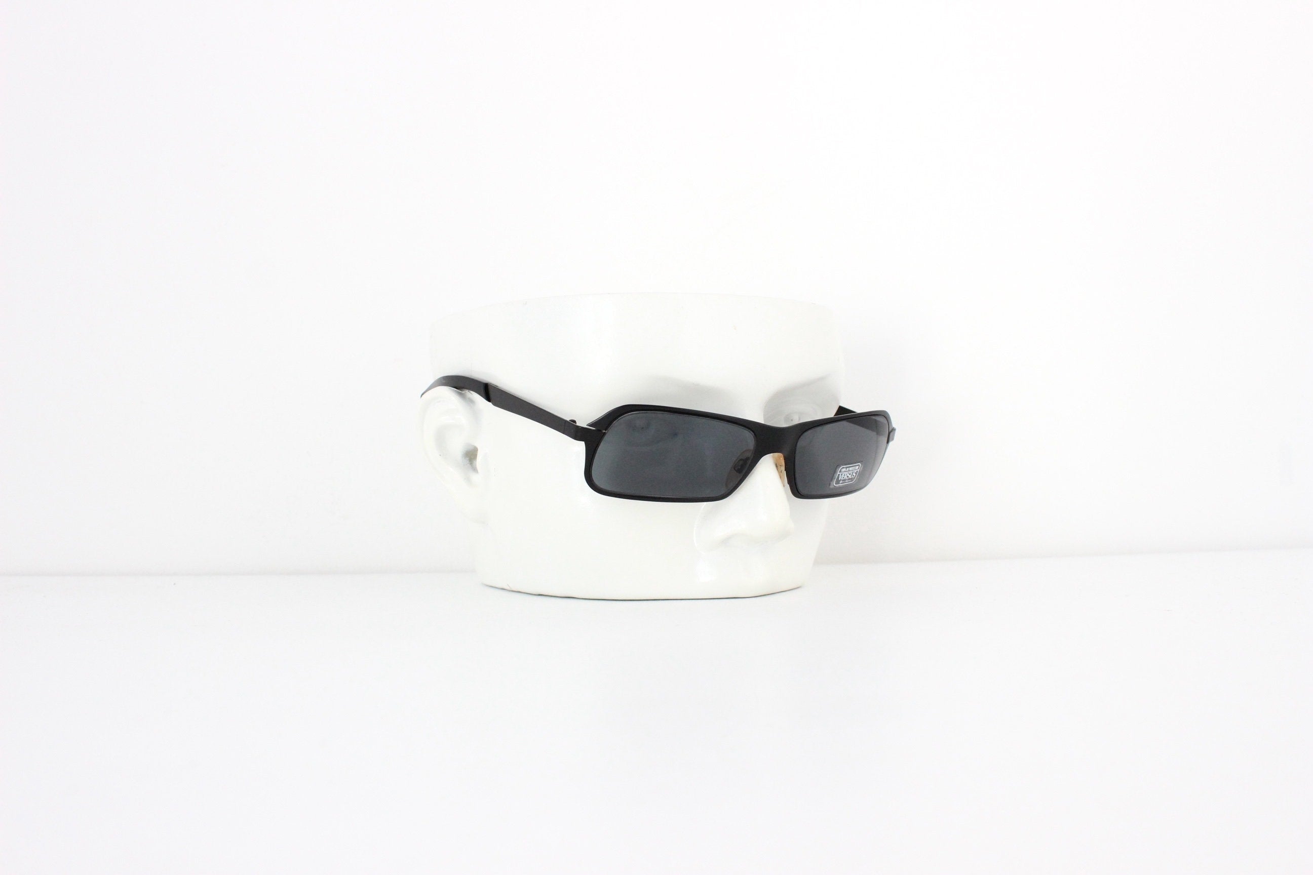 90s VERSUS By GIANNI VERSACE Matte Black Sunglasses