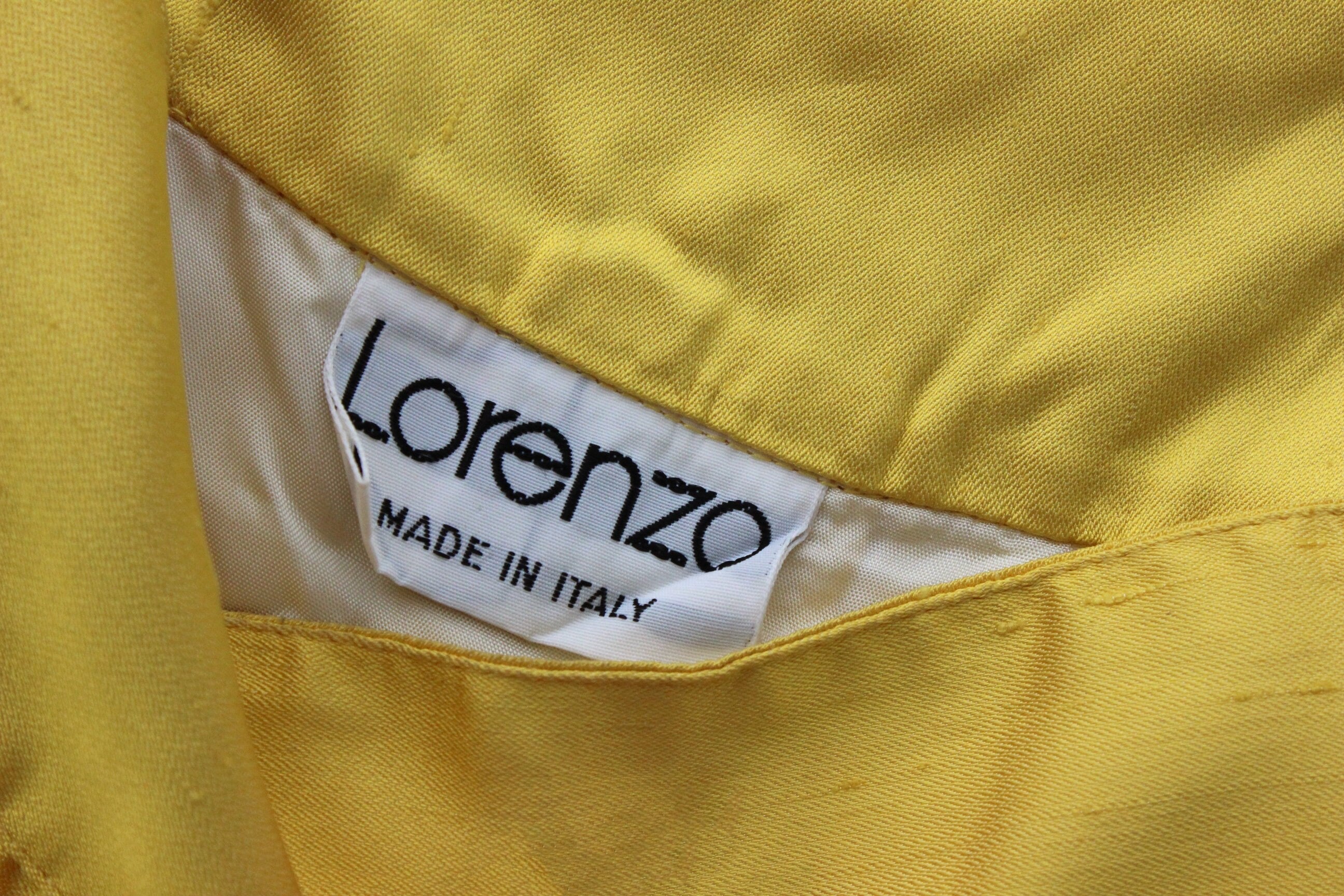 1980s Italian Raw Silk Column Skirt