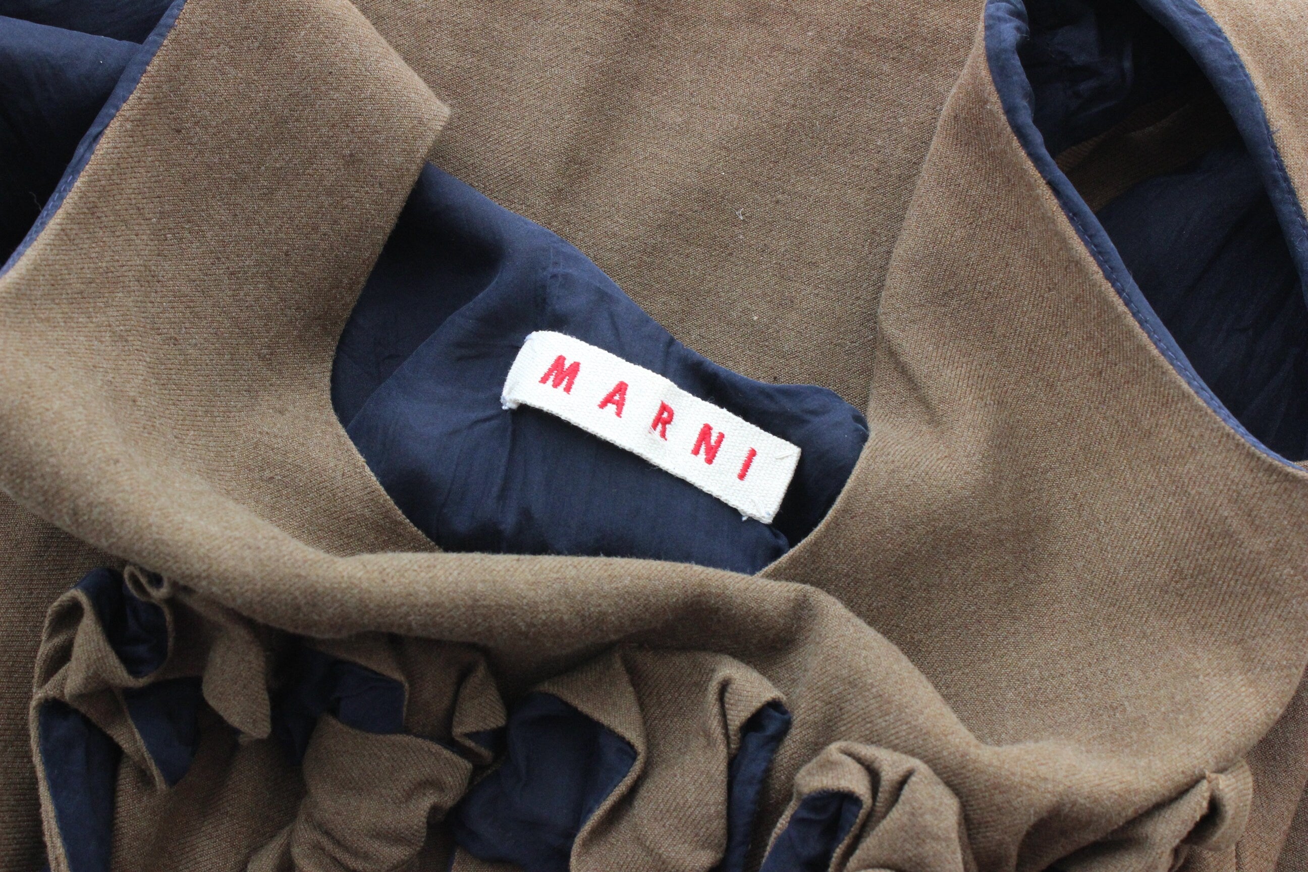 2000s Marni Wool & Silk 3D 'Knot' Textured Mini