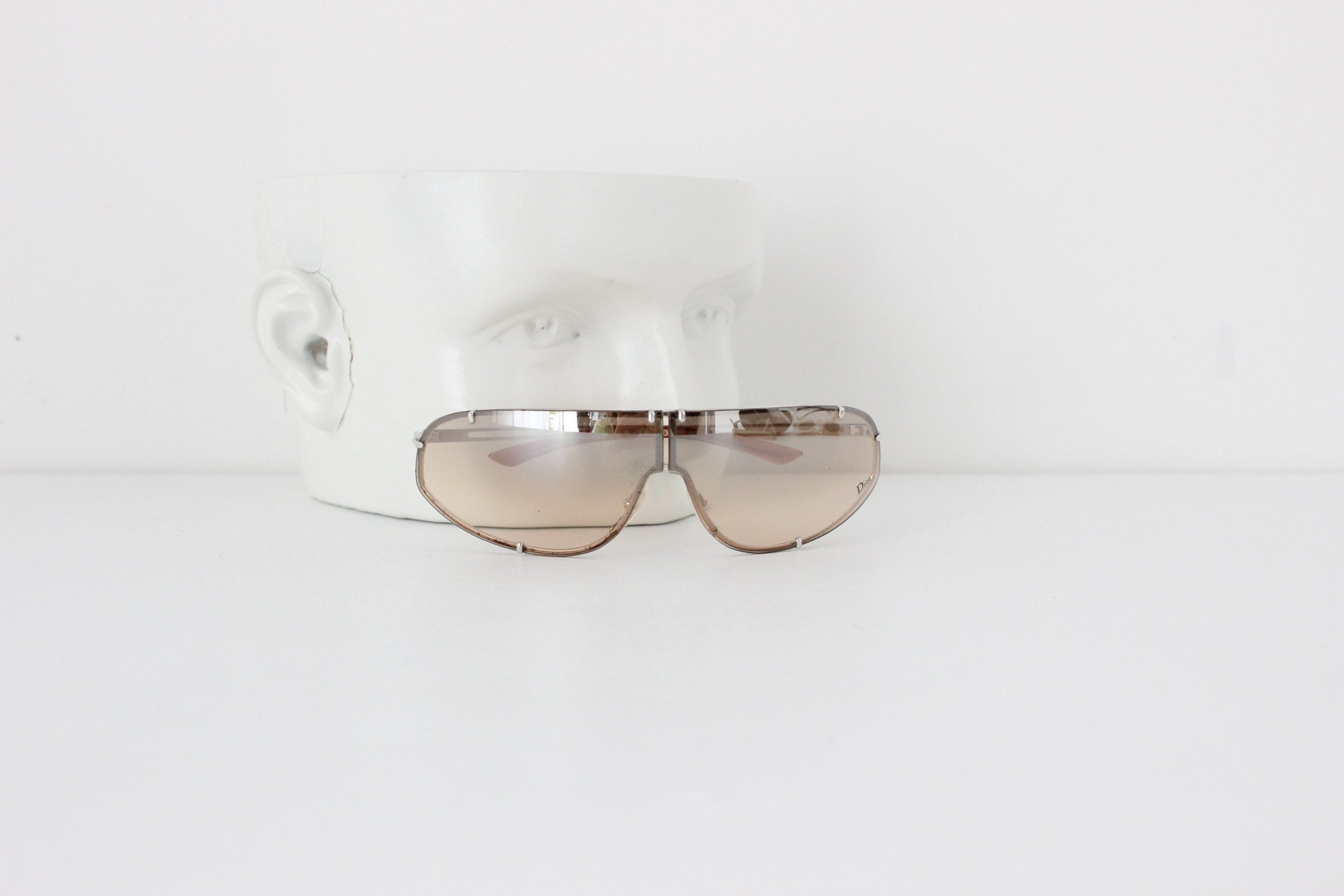 Y2K DIOR by Galliano 'Cossack' Shield Sunglasses