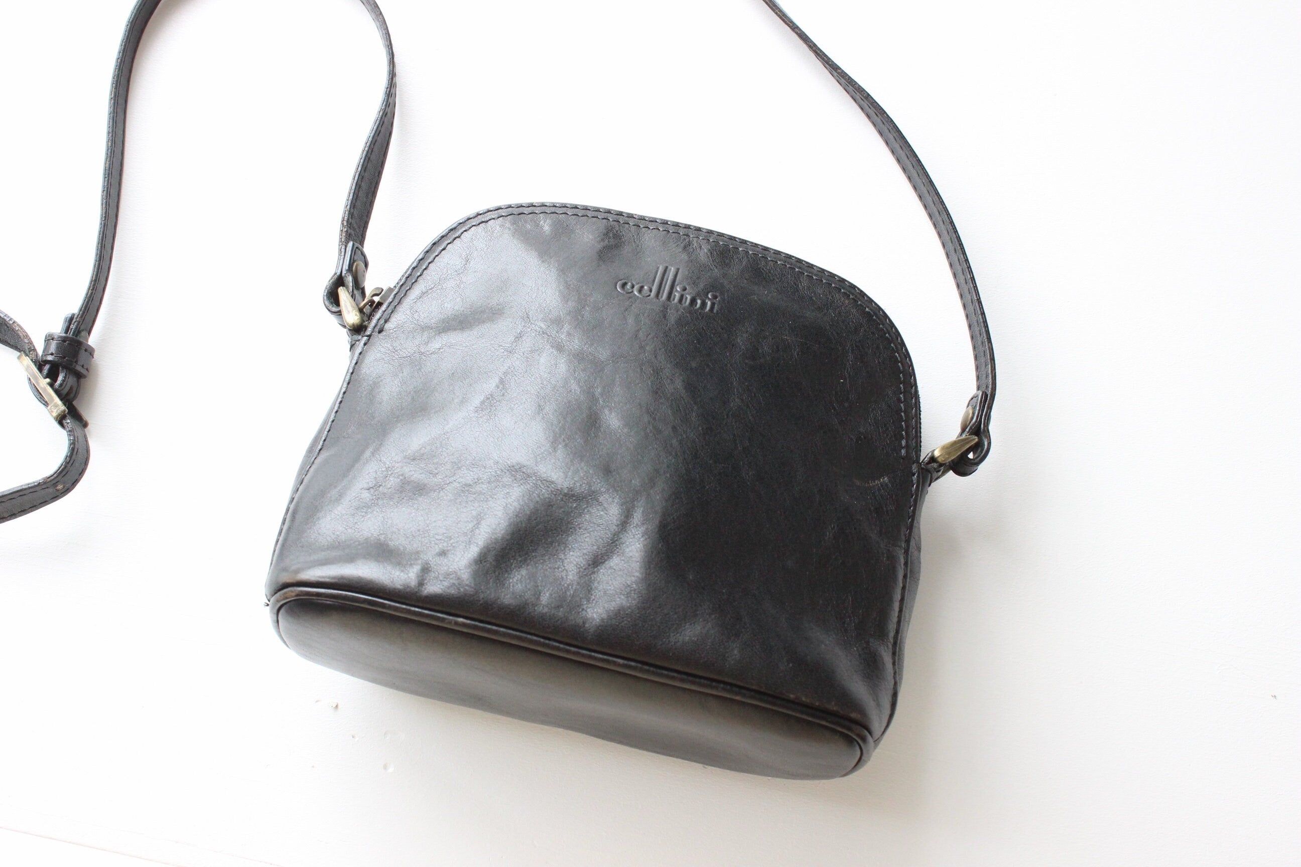 90s Cellini Black Leather Handbag