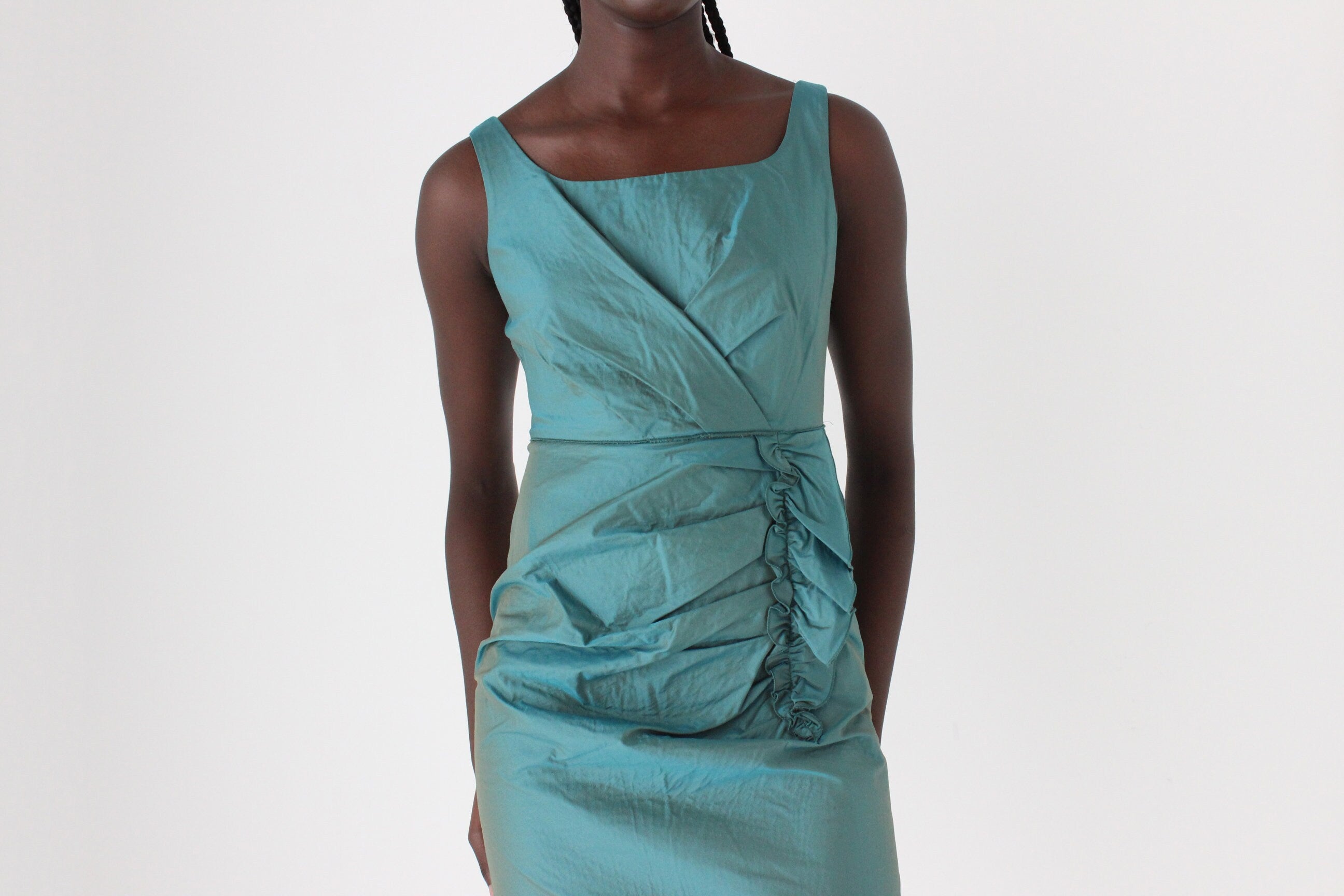 Y2K MOSCHINO Textured Ruffle Mini