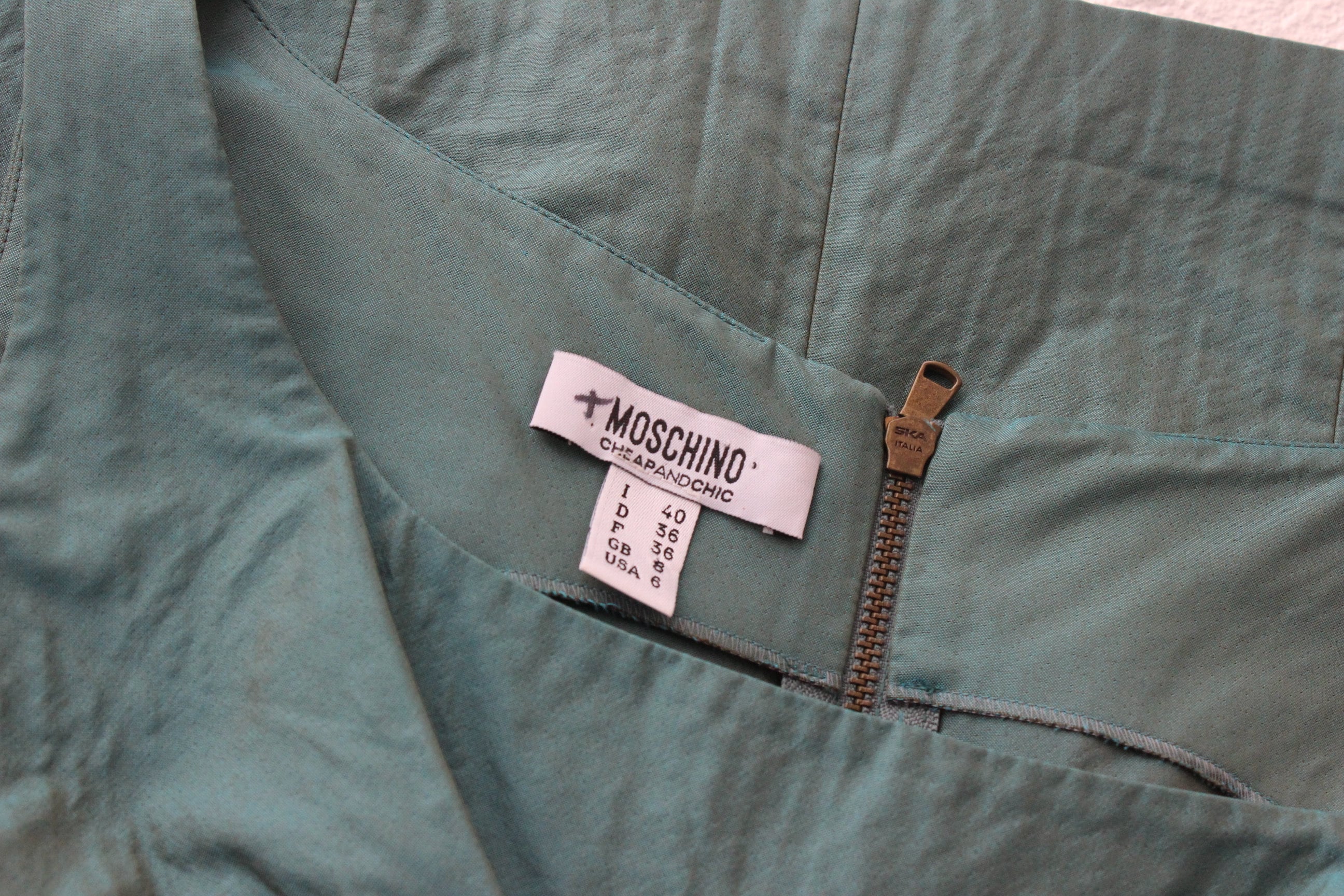 Y2K MOSCHINO Textured Ruffle Mini