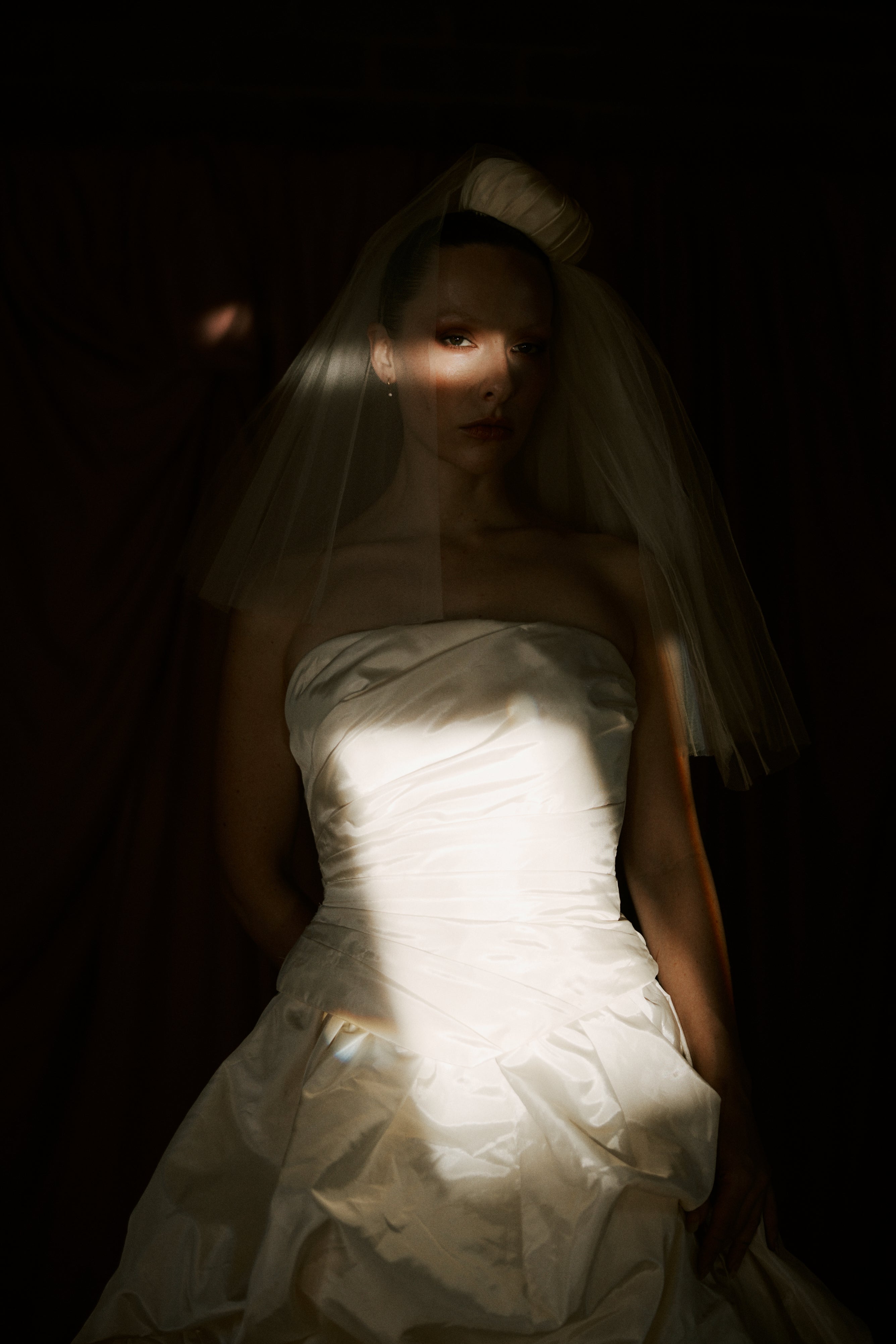 Outrageous 90s Bubble Taffeta Strapless Corset Wedding Gown