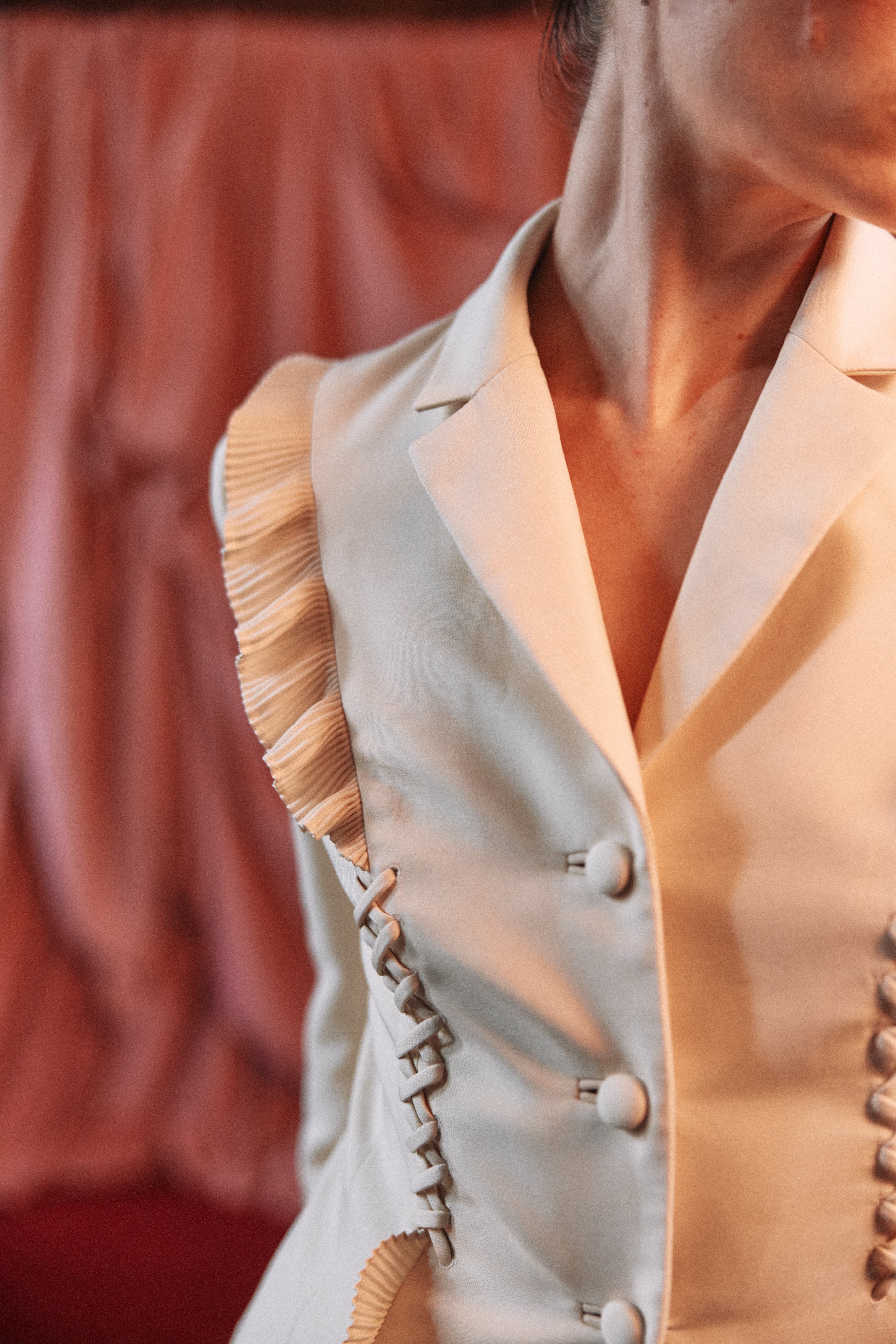 90s Badgley Mischka Does Galliano 'Corset' Two Piece Skirt Suit