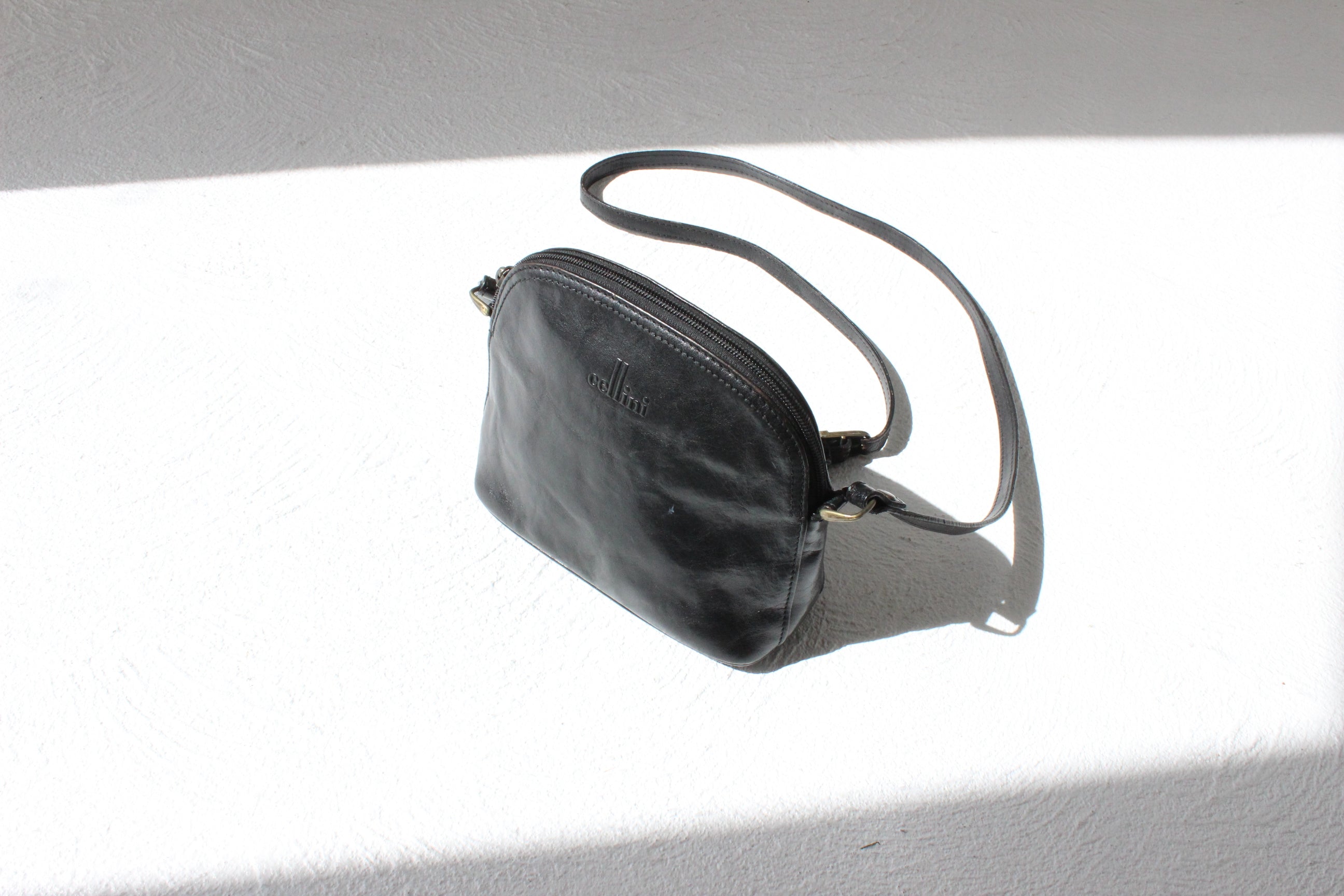 90s Cellini Black Leather Handbag