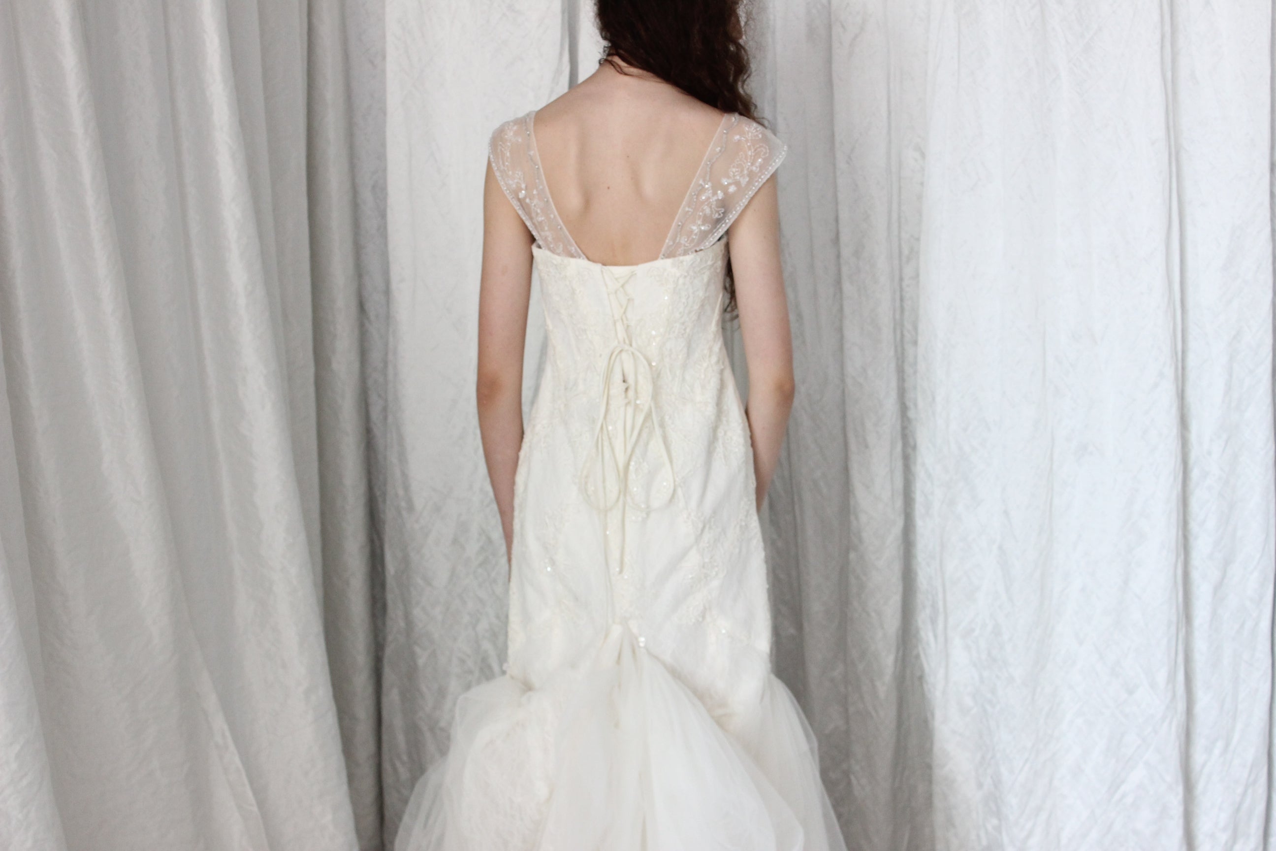 2000s Fairycore Mermaid Wedding Gown