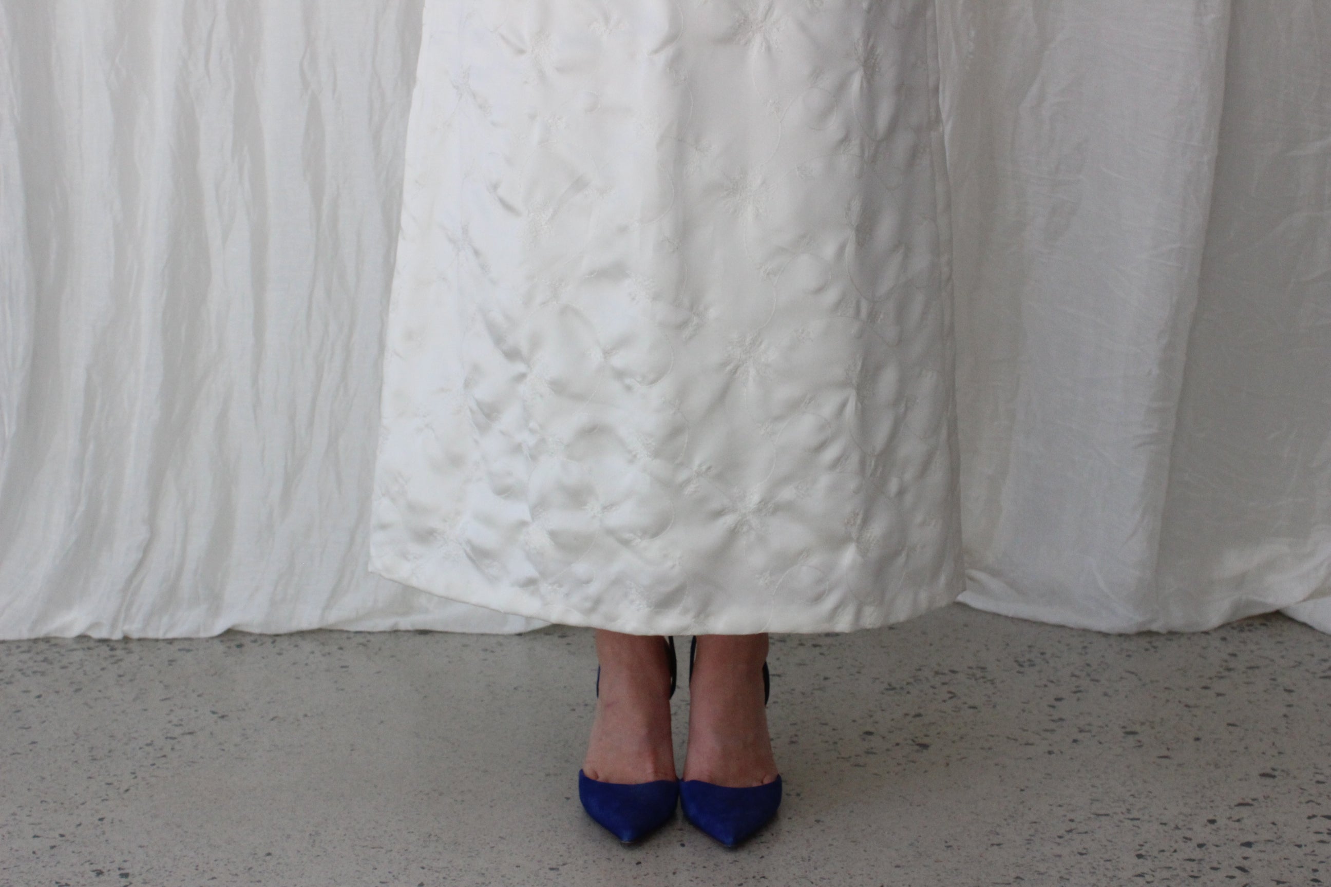 90s Nicole Miller Silk Strapless A-Line Dress