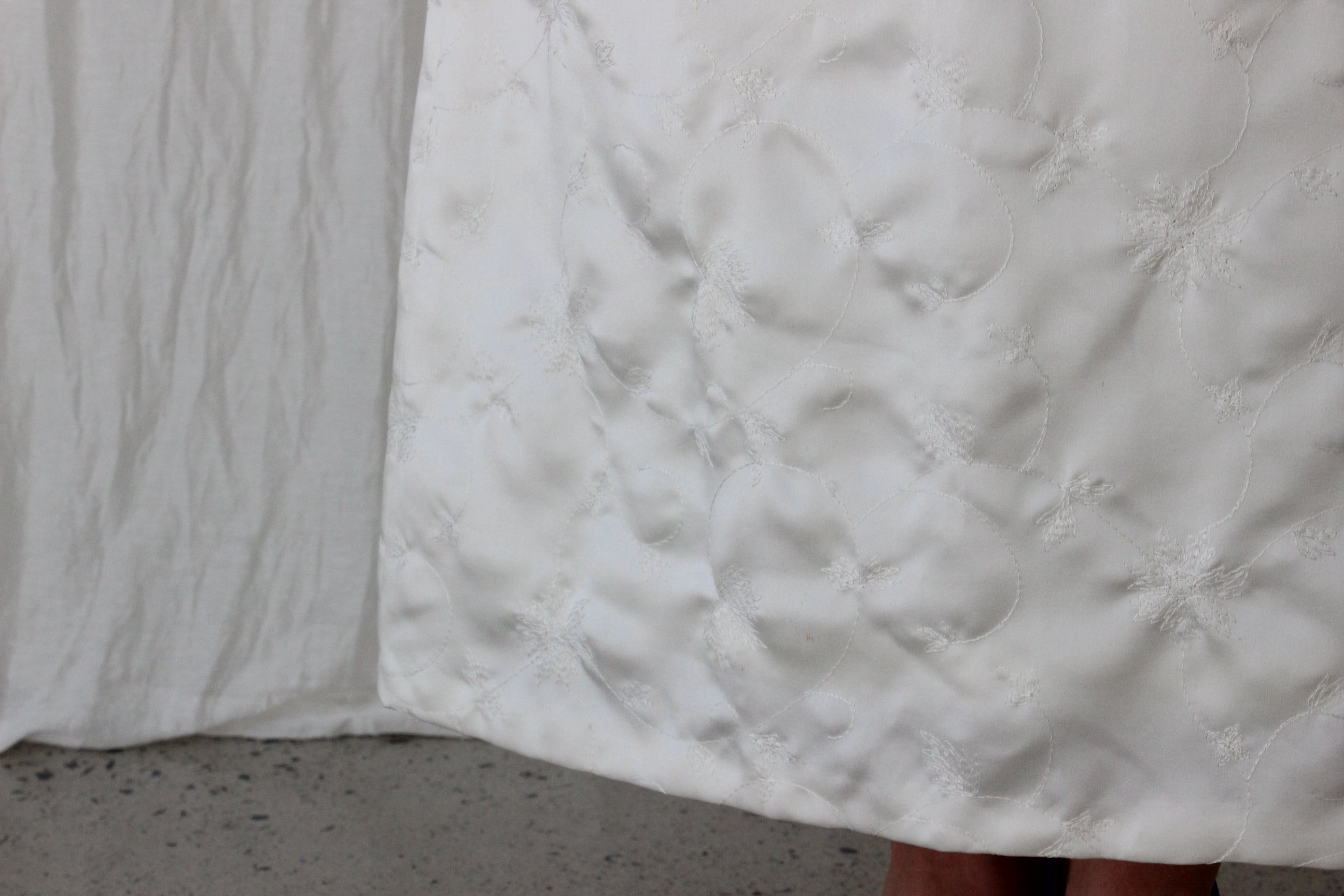 90s Nicole Miller Silk Strapless A-Line Dress