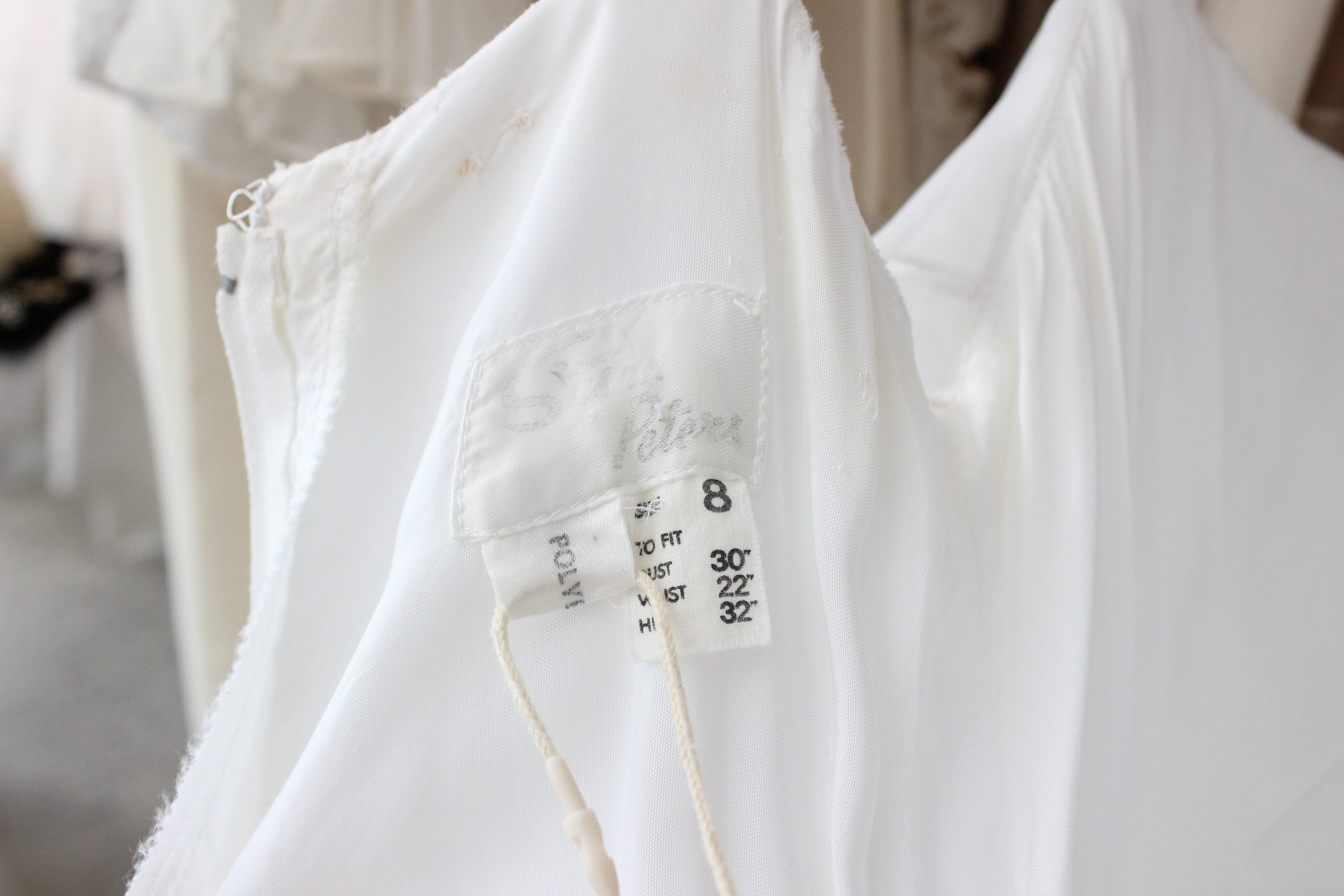 Romantic 70s Tiered Ruffle Wedding Dress