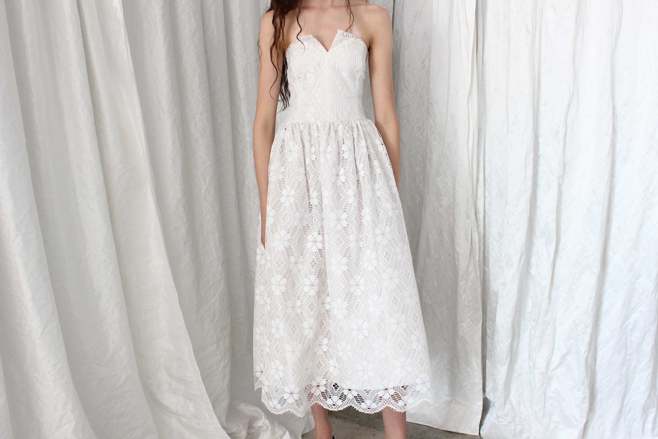 1980s Nonna's Curtains Dress