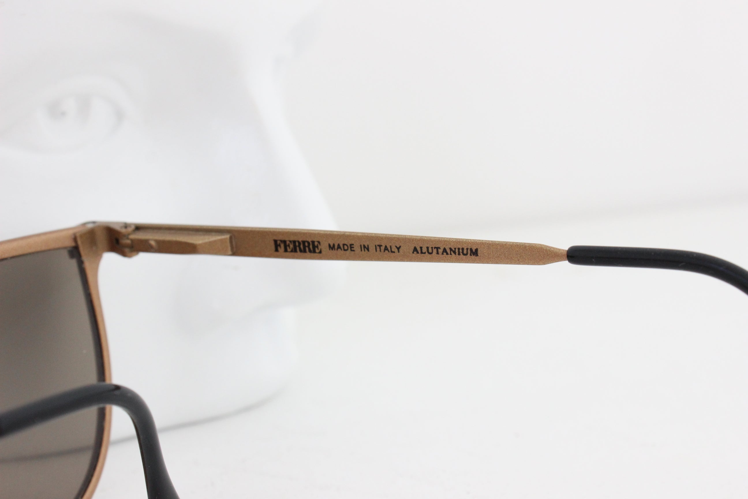 Vintage GIANFRANCO FERRE 80s Matte Bronze Sunglasses