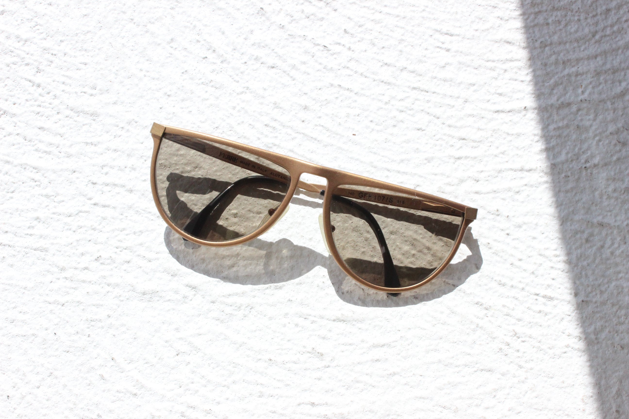 Vintage GIANFRANCO FERRE 80s Matte Bronze Sunglasses