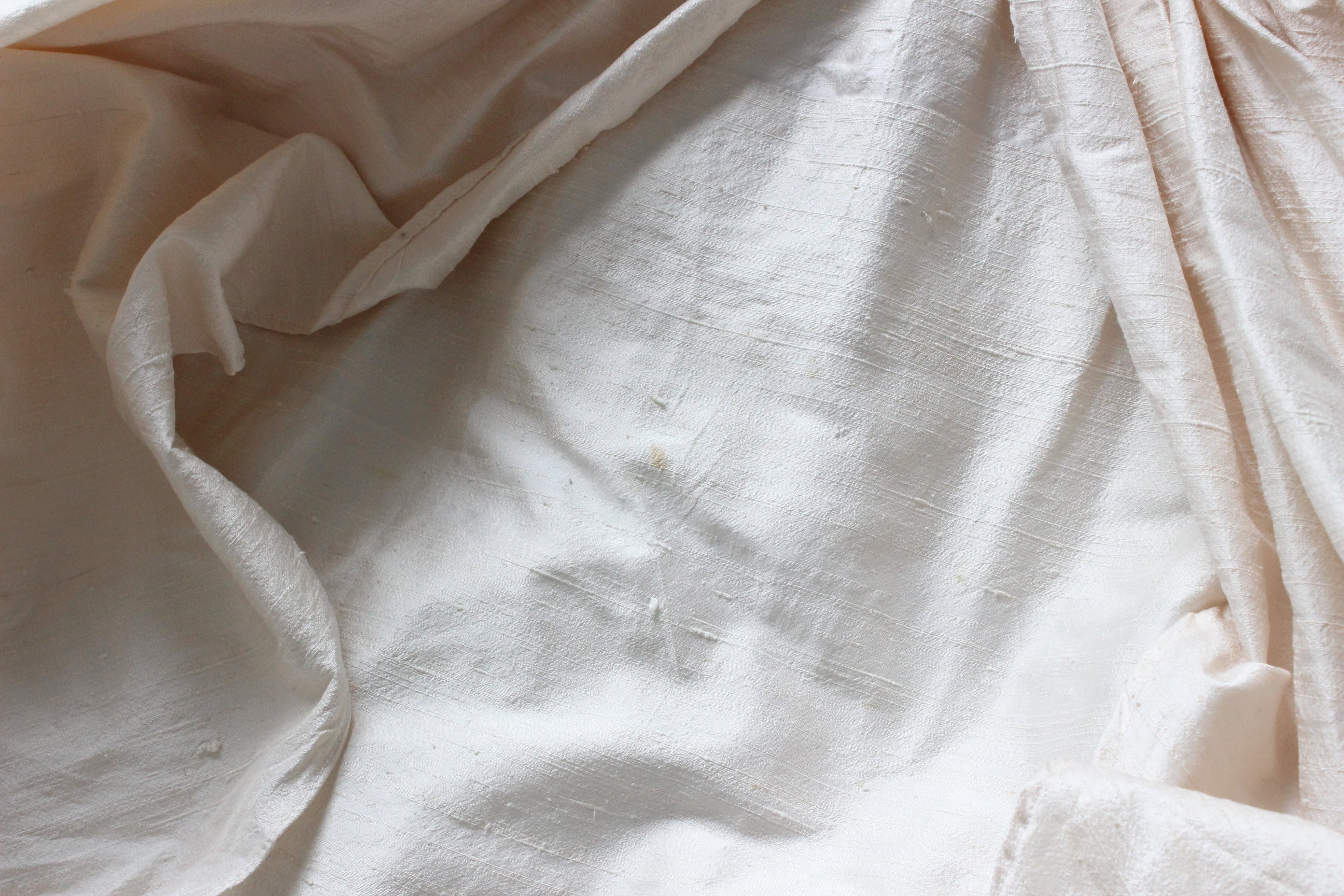 Custom 1991 Raw Silk Dupion Basque Waist Gown