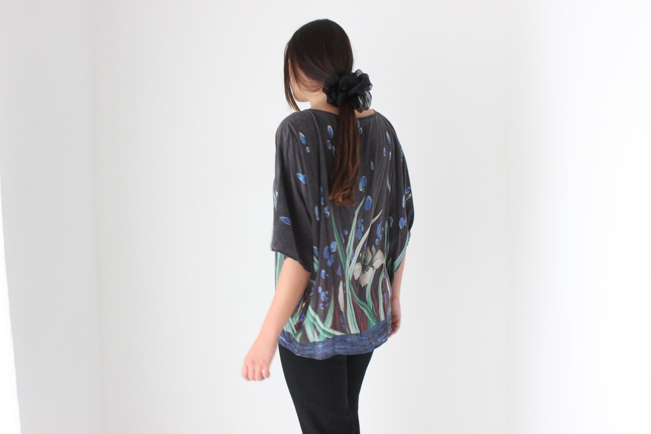 90s Marina Rinaldi Italian Art Silk Top