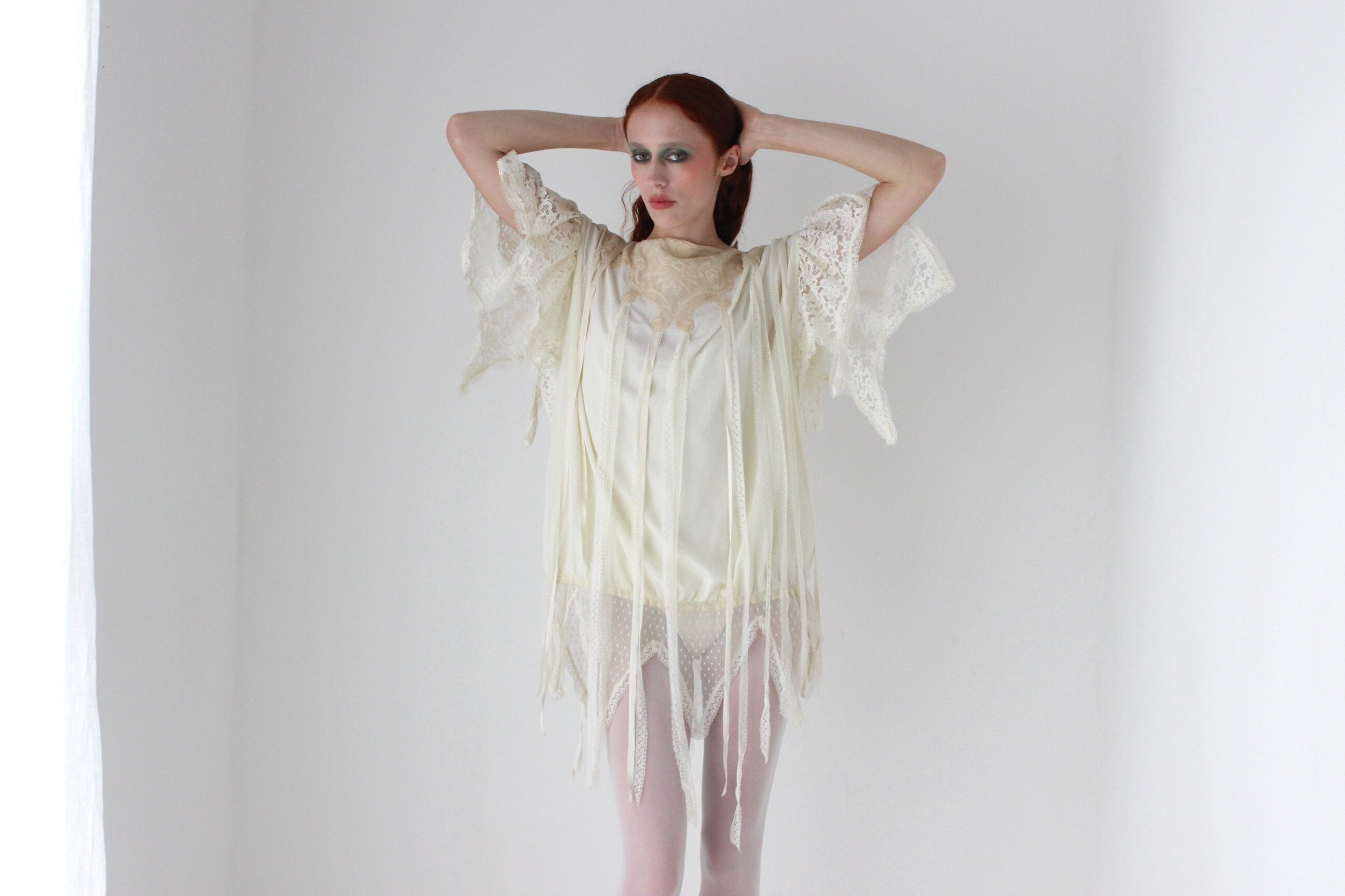 80s 'Cottage Blossom' Romantic Fairy Top / Mini