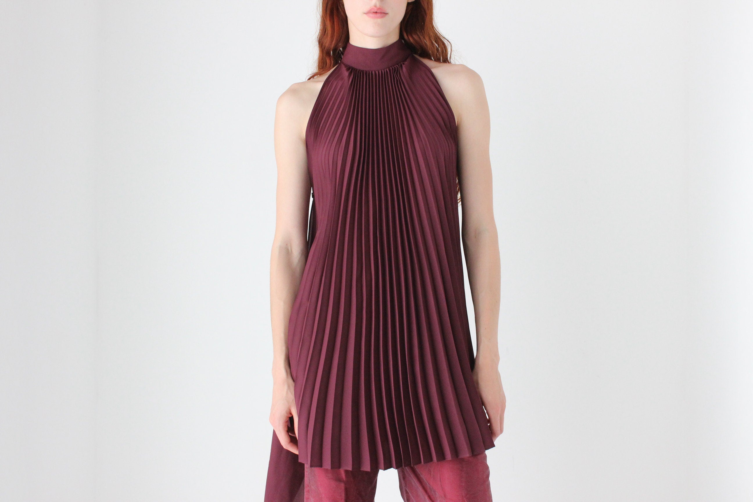 TOME Featherweight & Floaty Pleated Experimental Top