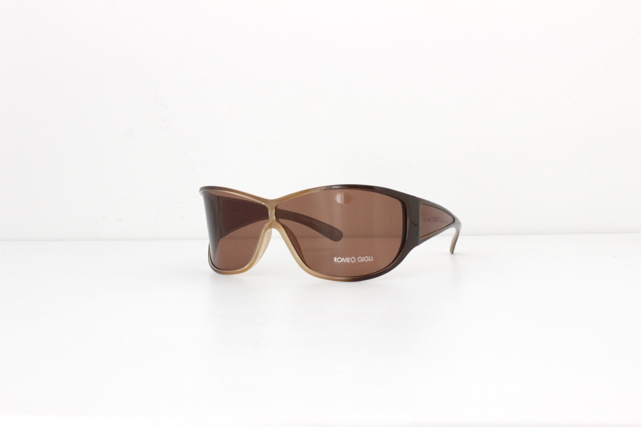 90s ROMEO GIGLI Wraparound Shield Sunglasses