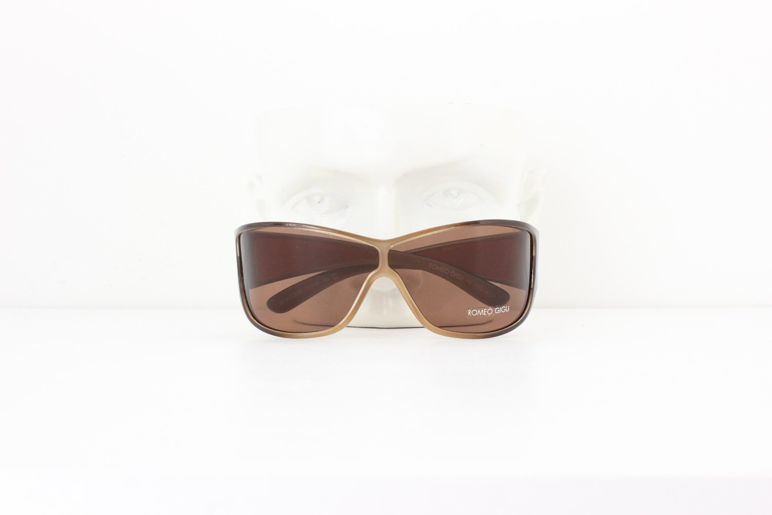 90s ROMEO GIGLI Wraparound Shield Sunglasses