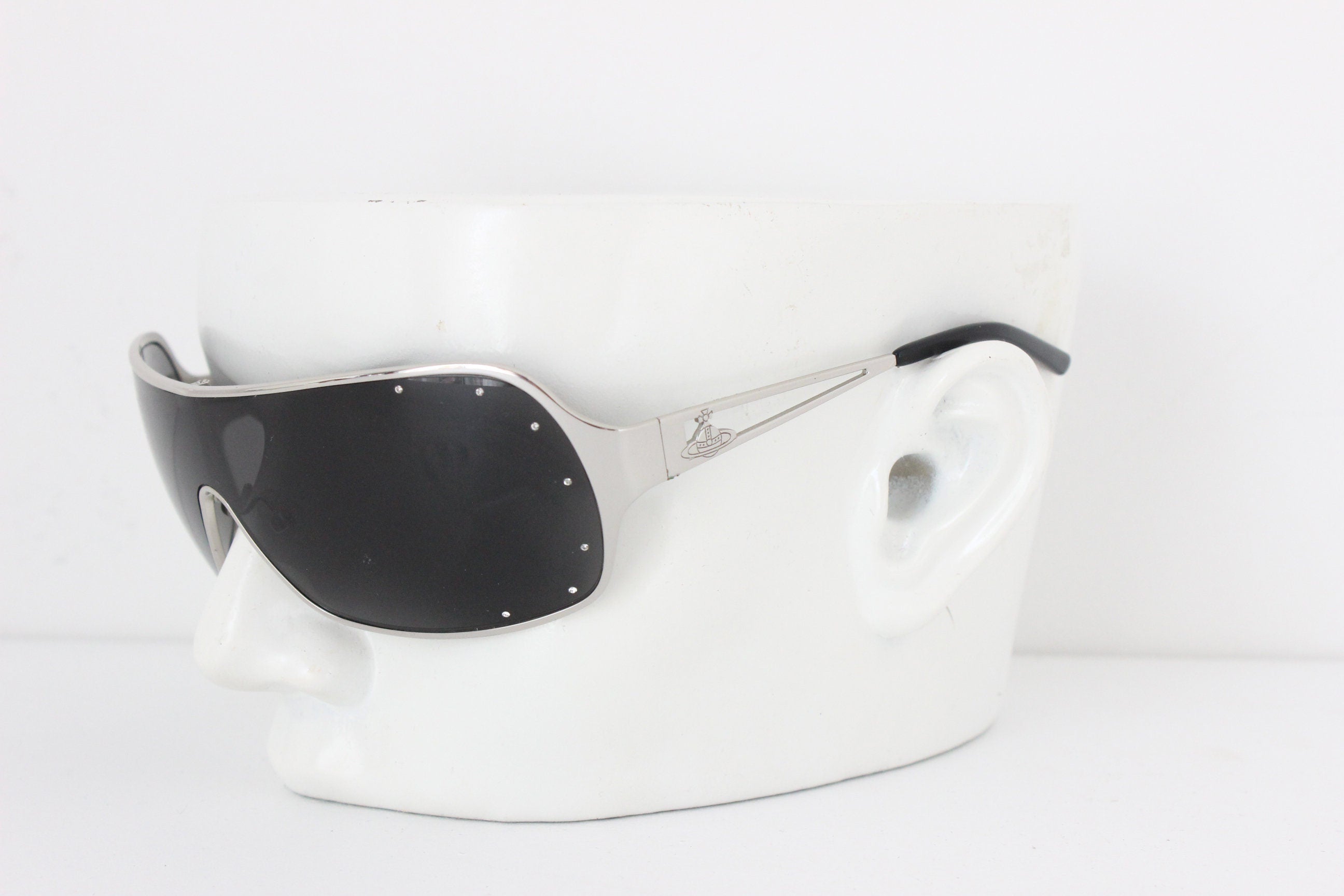 Y2K Vivienne Westwood Shield Logo Sunglasses