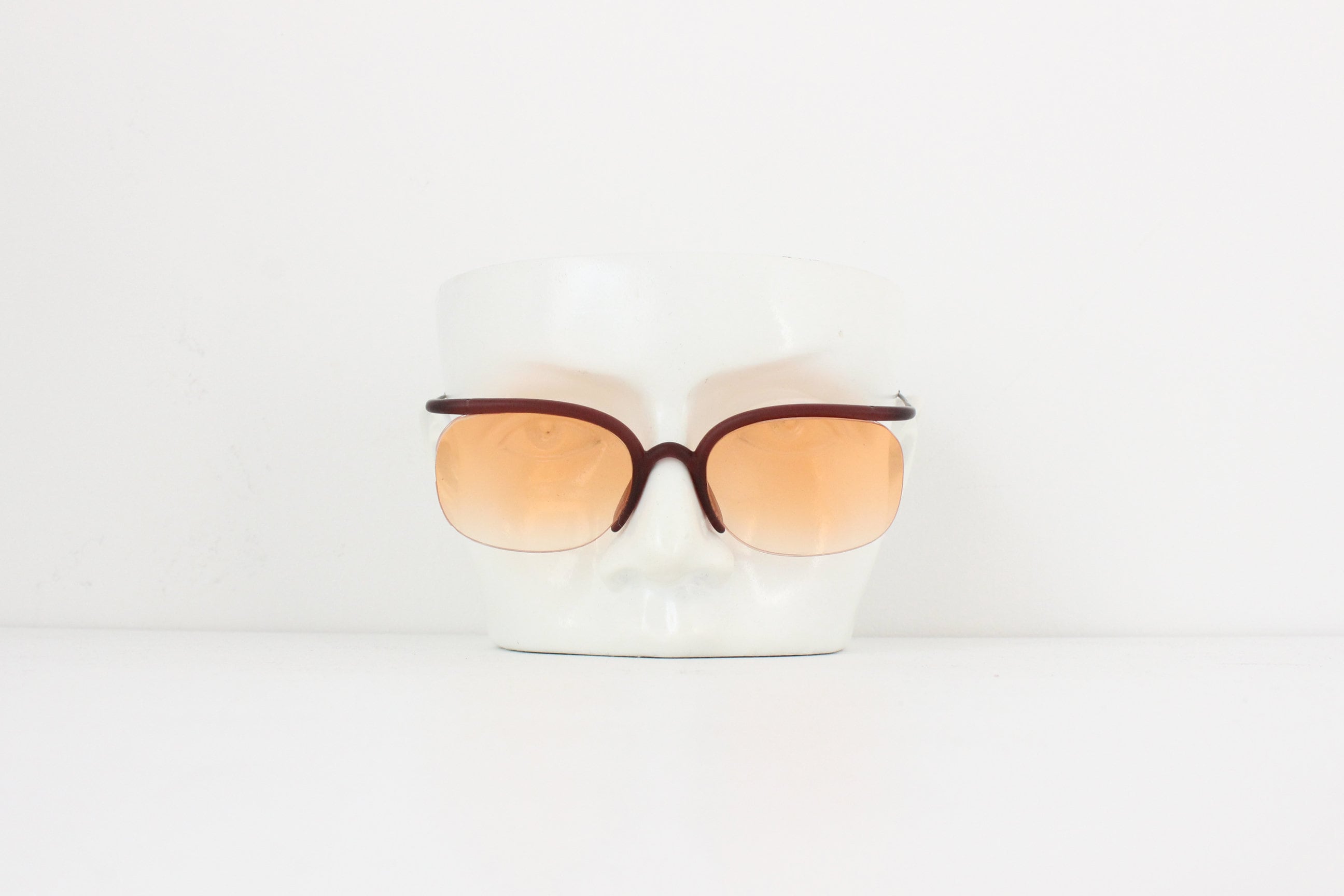 Funkiest 80s Iosa Ghini for Silhouette Amber Tinted Tubular Aviators